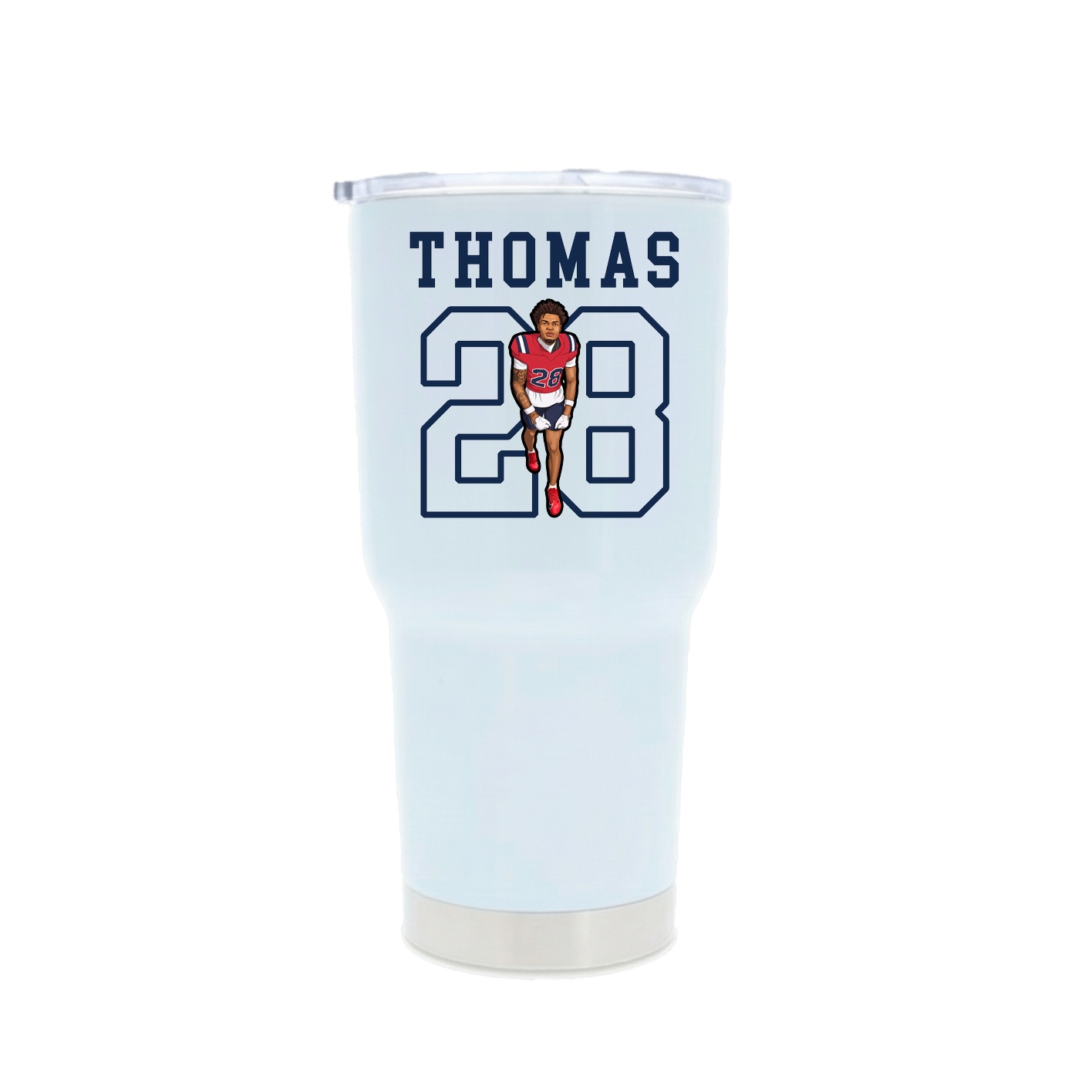 30oz Stainless Steel Tumbler — Shirsey in White