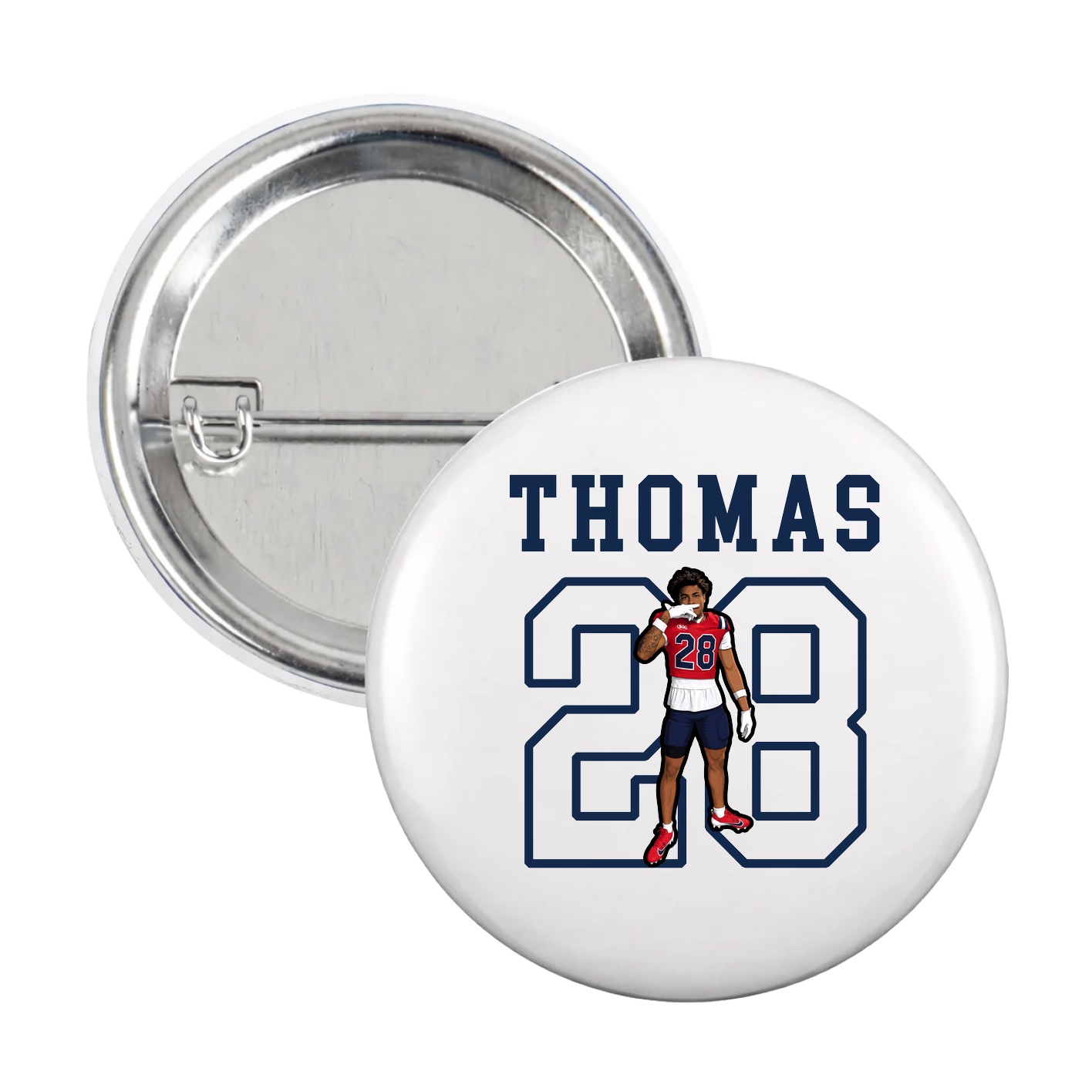 Game Day Button — Shirsey in White