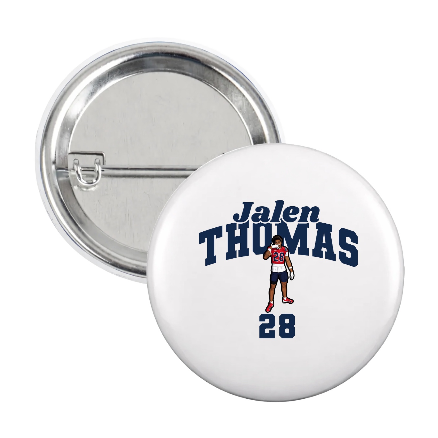 Game Day Button — Signature Arch in White