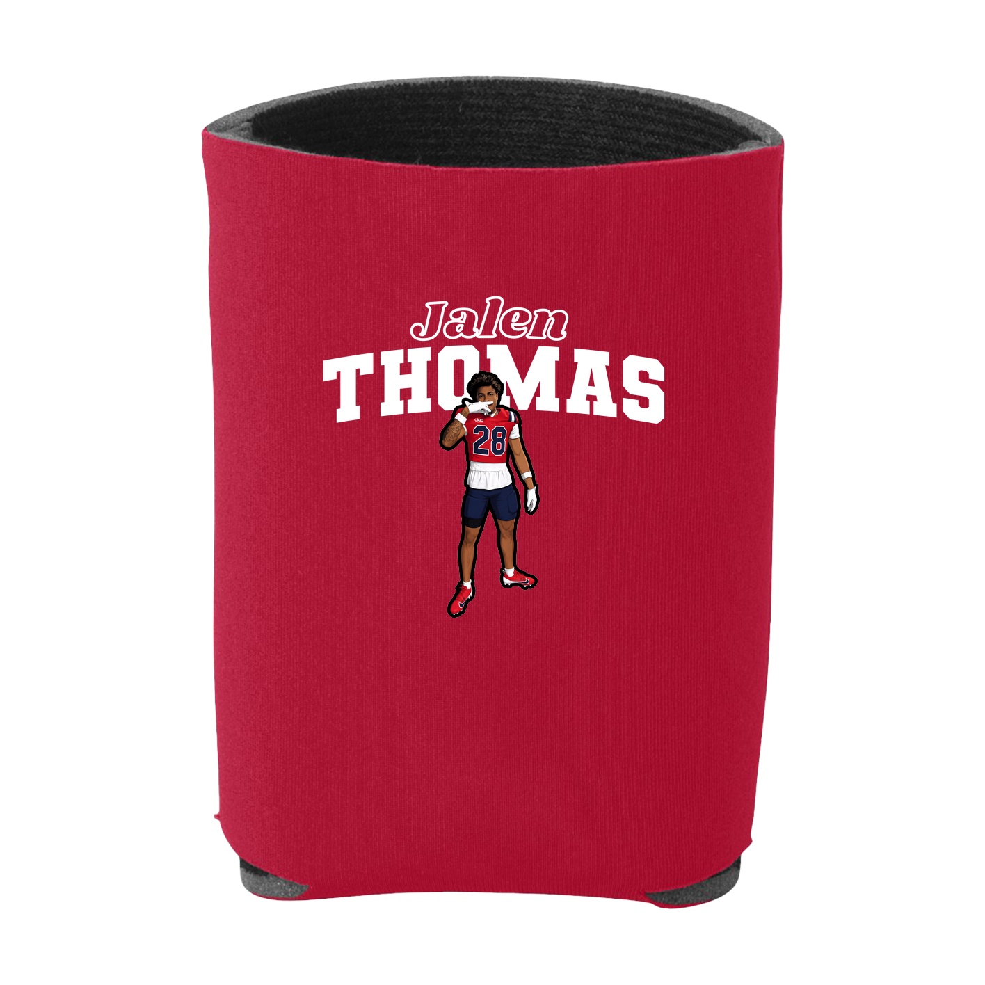 Can Holder — Name Arch in Red