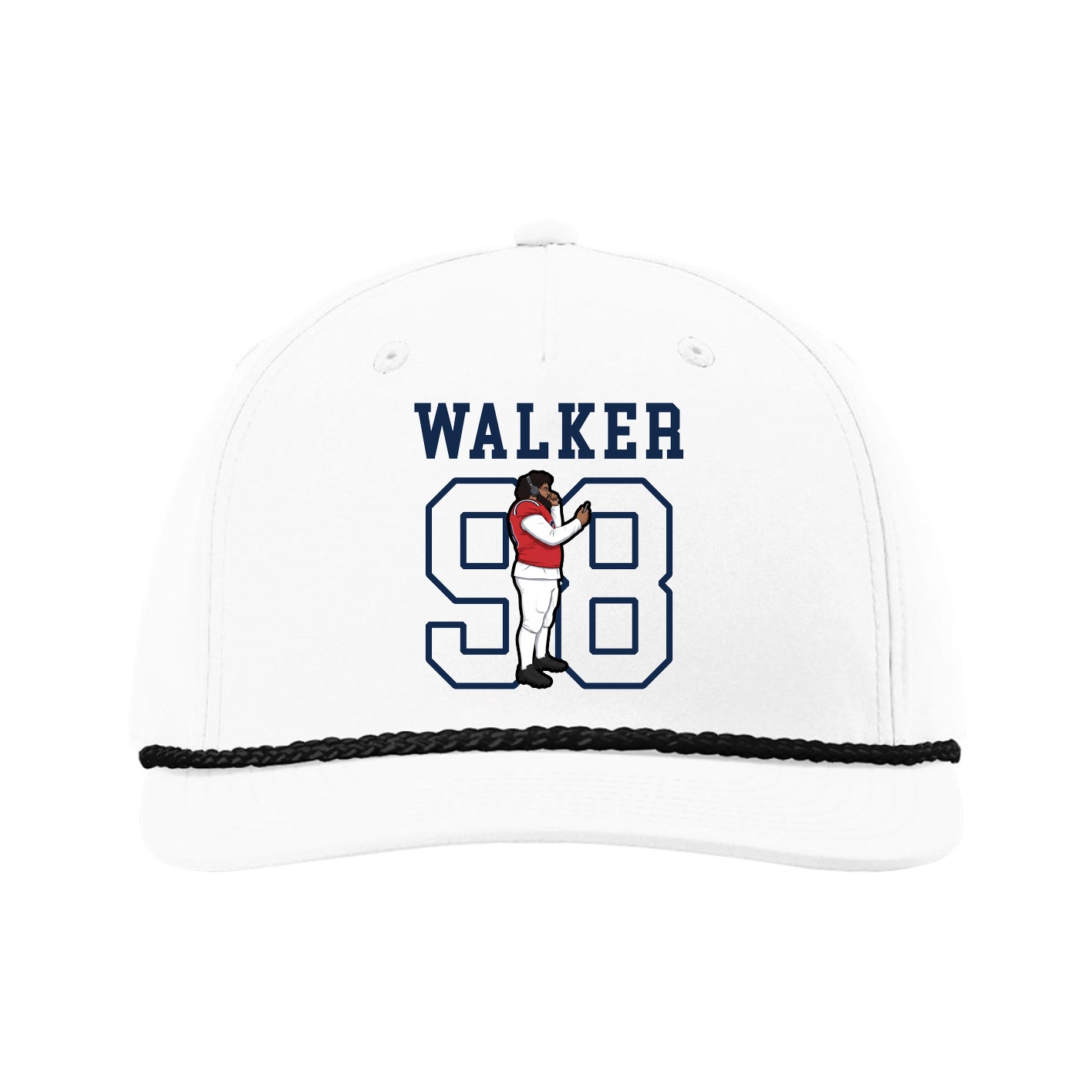Five-Panel Classic Rope Cap — Shirsey in White