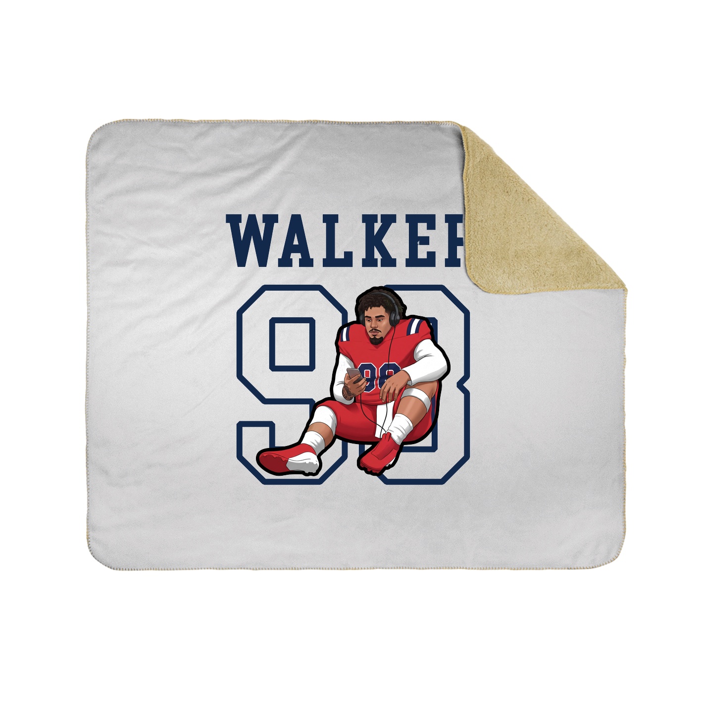 Throw Blanket — Shirsey in White