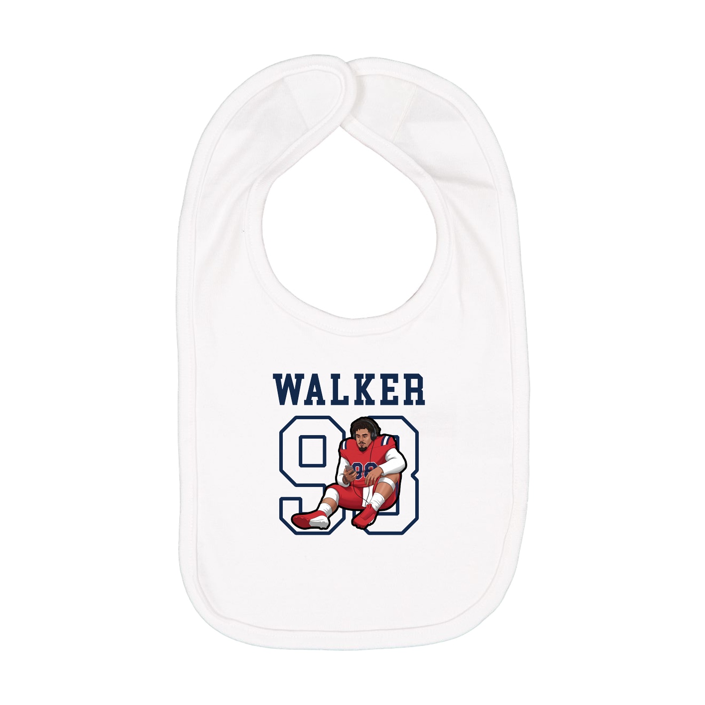 Infant Bib — Shirsey in White