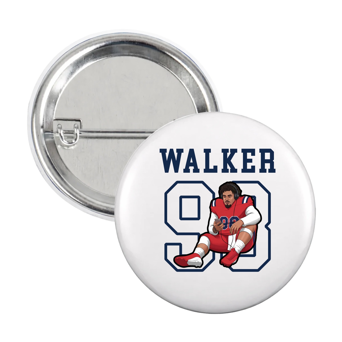 Game Day Button — Shirsey in White
