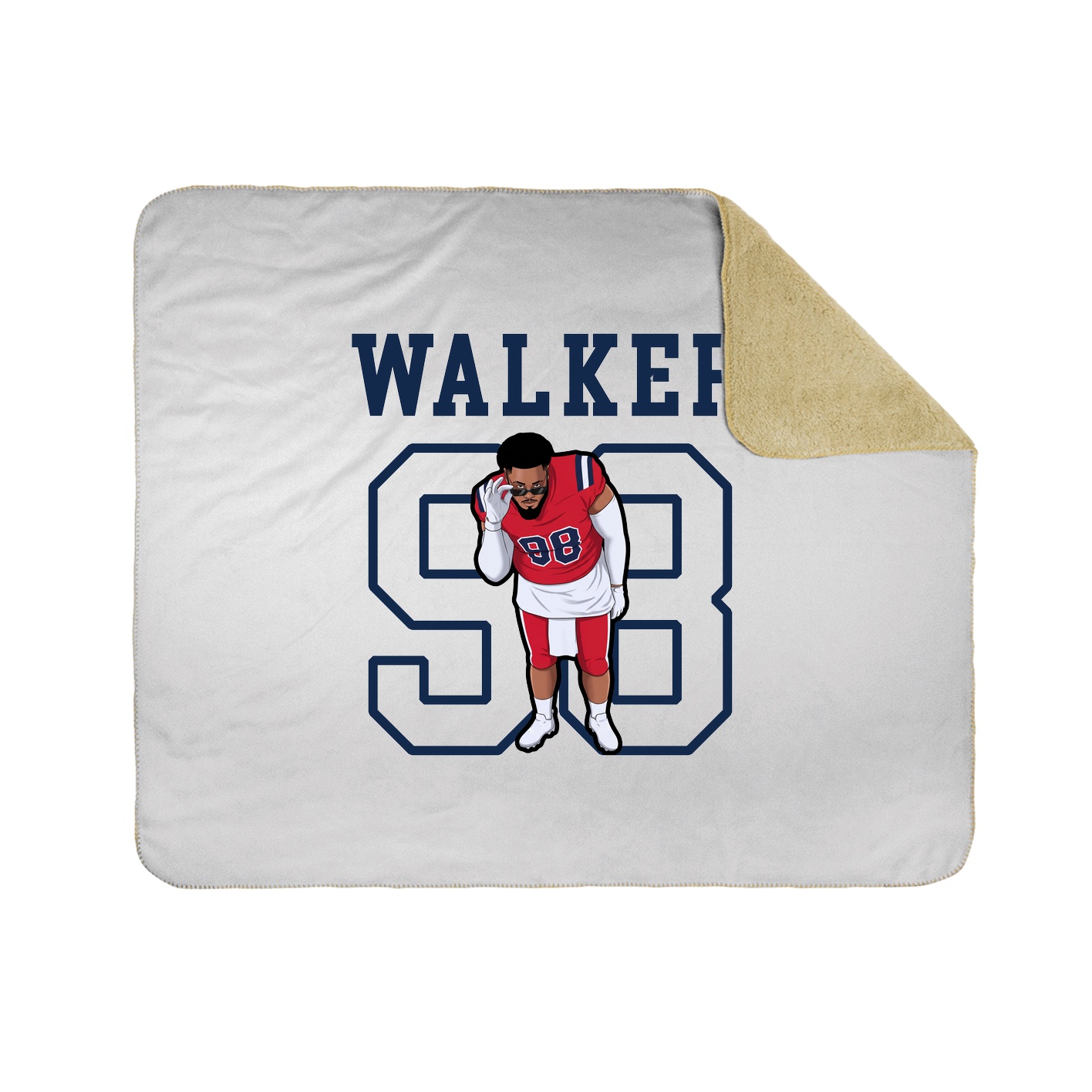 Throw Blanket — Shirsey in White