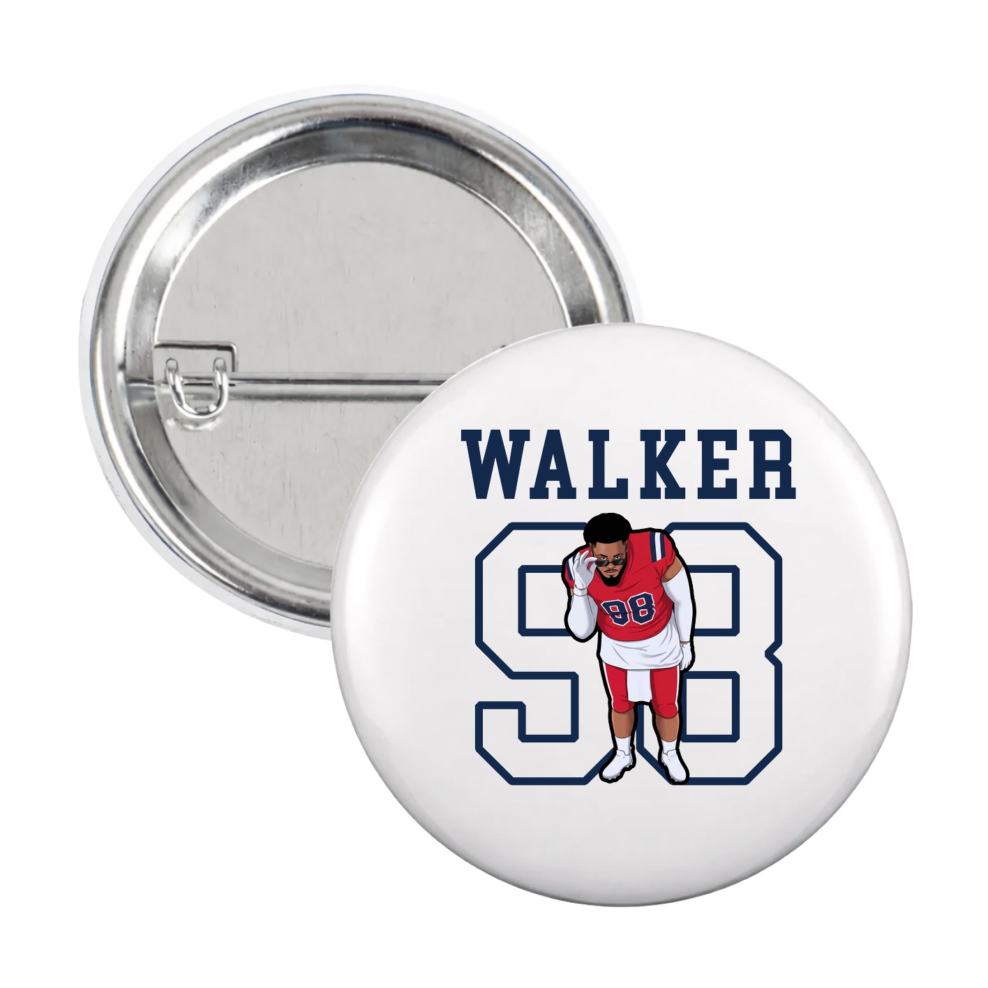 Game Day Button — Shirsey in White