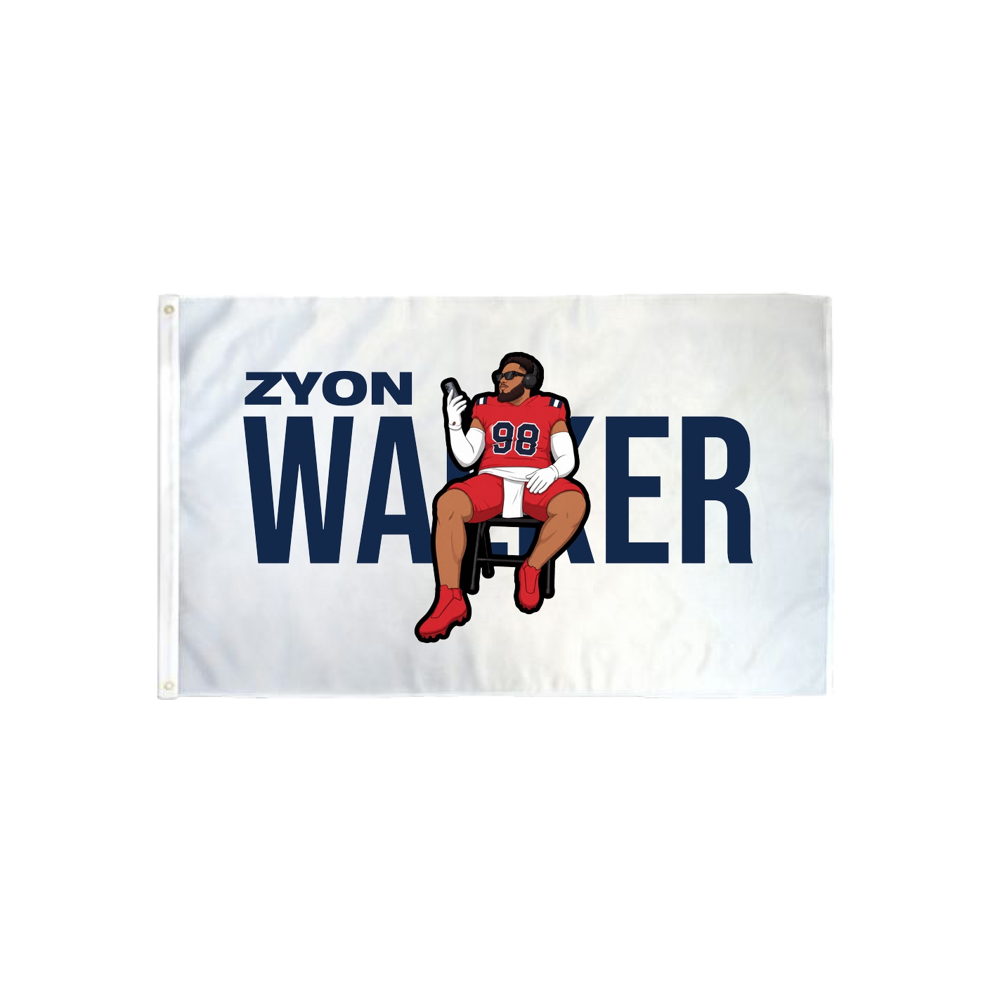 3x5 Flag — Player Name in Classic
