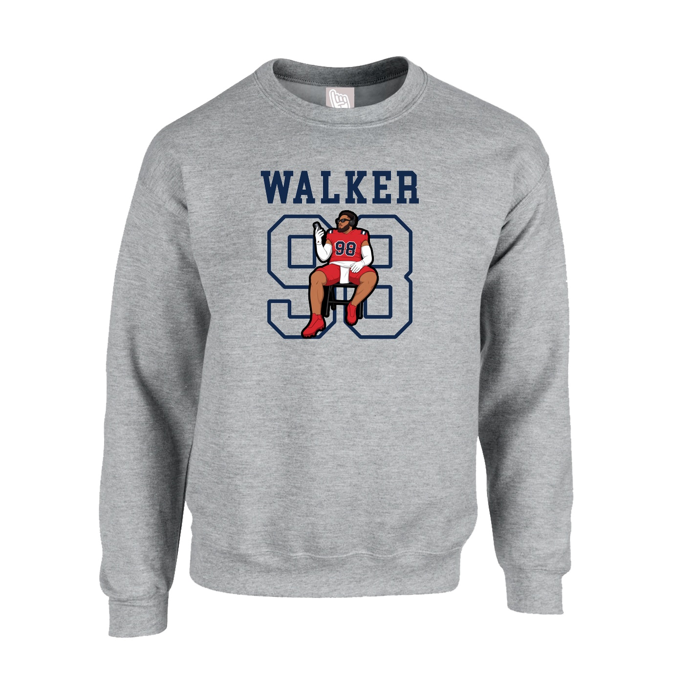 Fleece Crew — Shirsey in Grey
