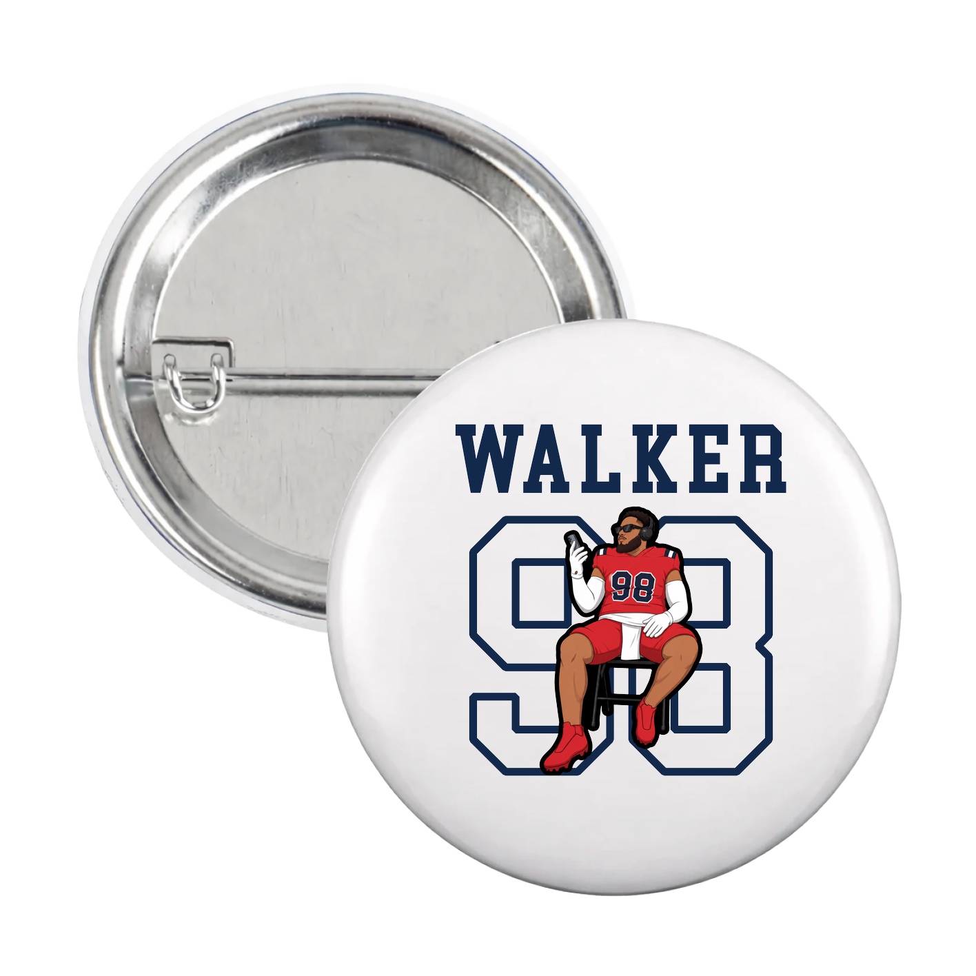 Game Day Button — Shirsey in White