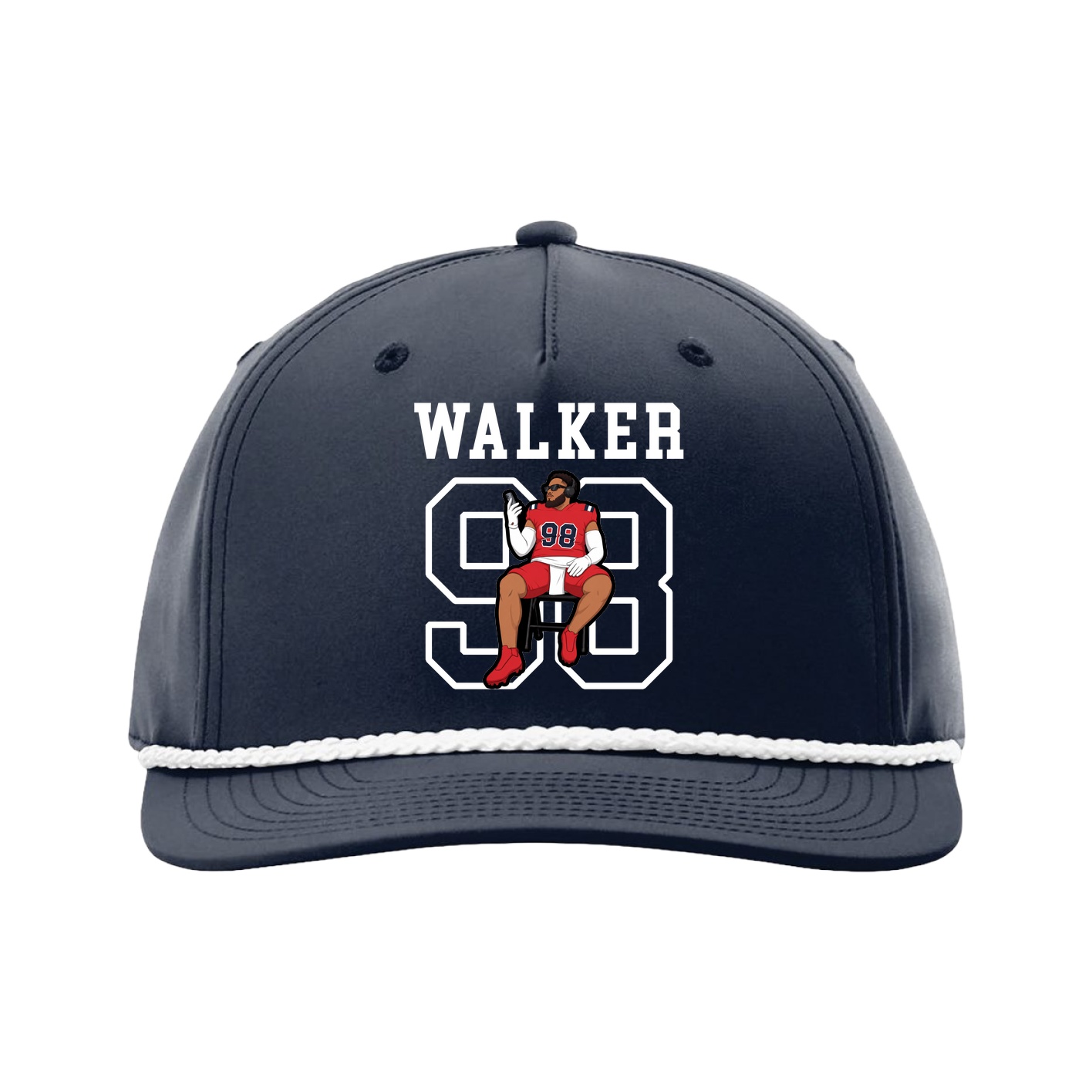 Five-Panel Classic Rope Cap — Shirsey in Navy