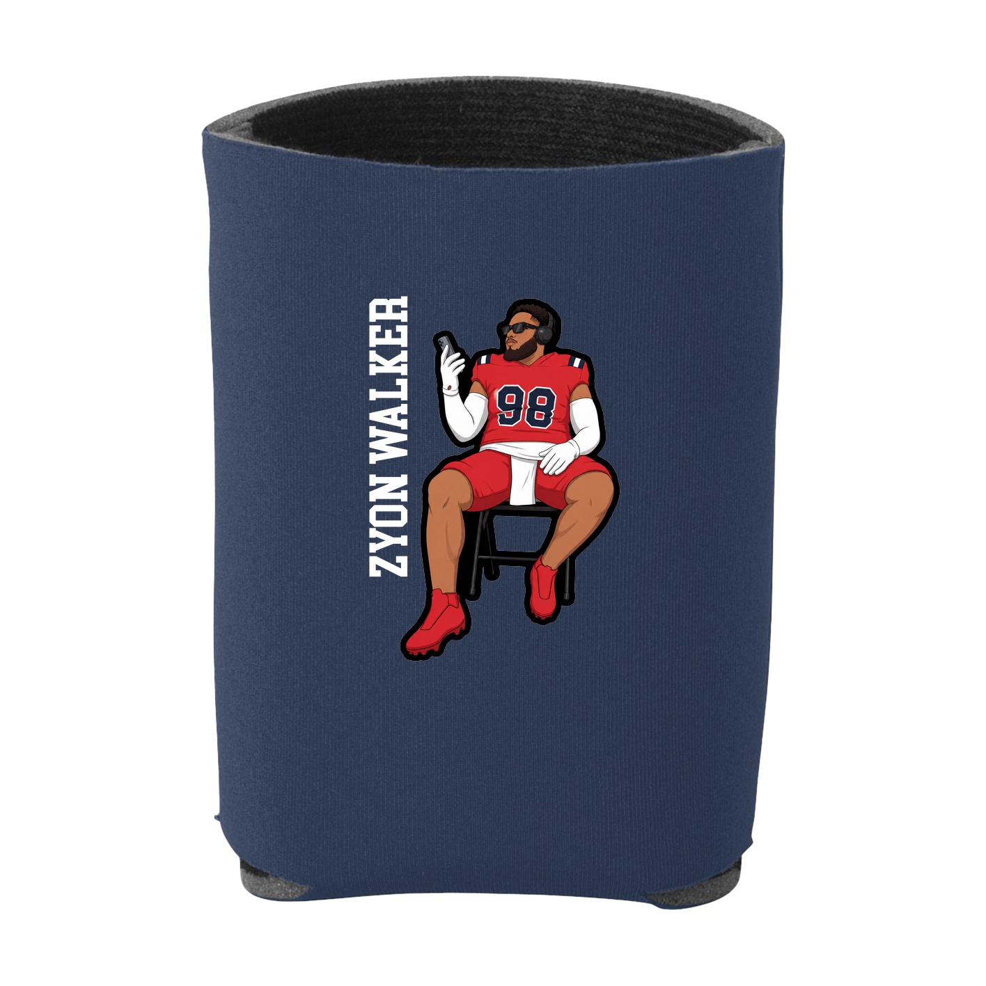 Can Holder — Name Vertical in Navy