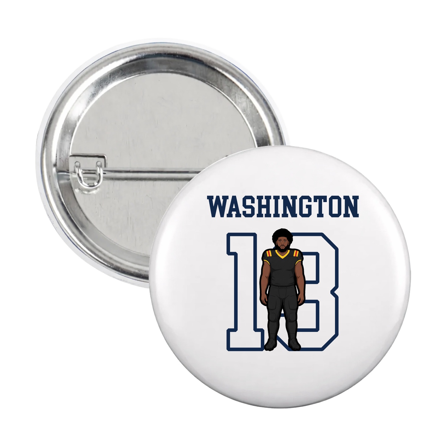 Game Day Button — Shirsey in White