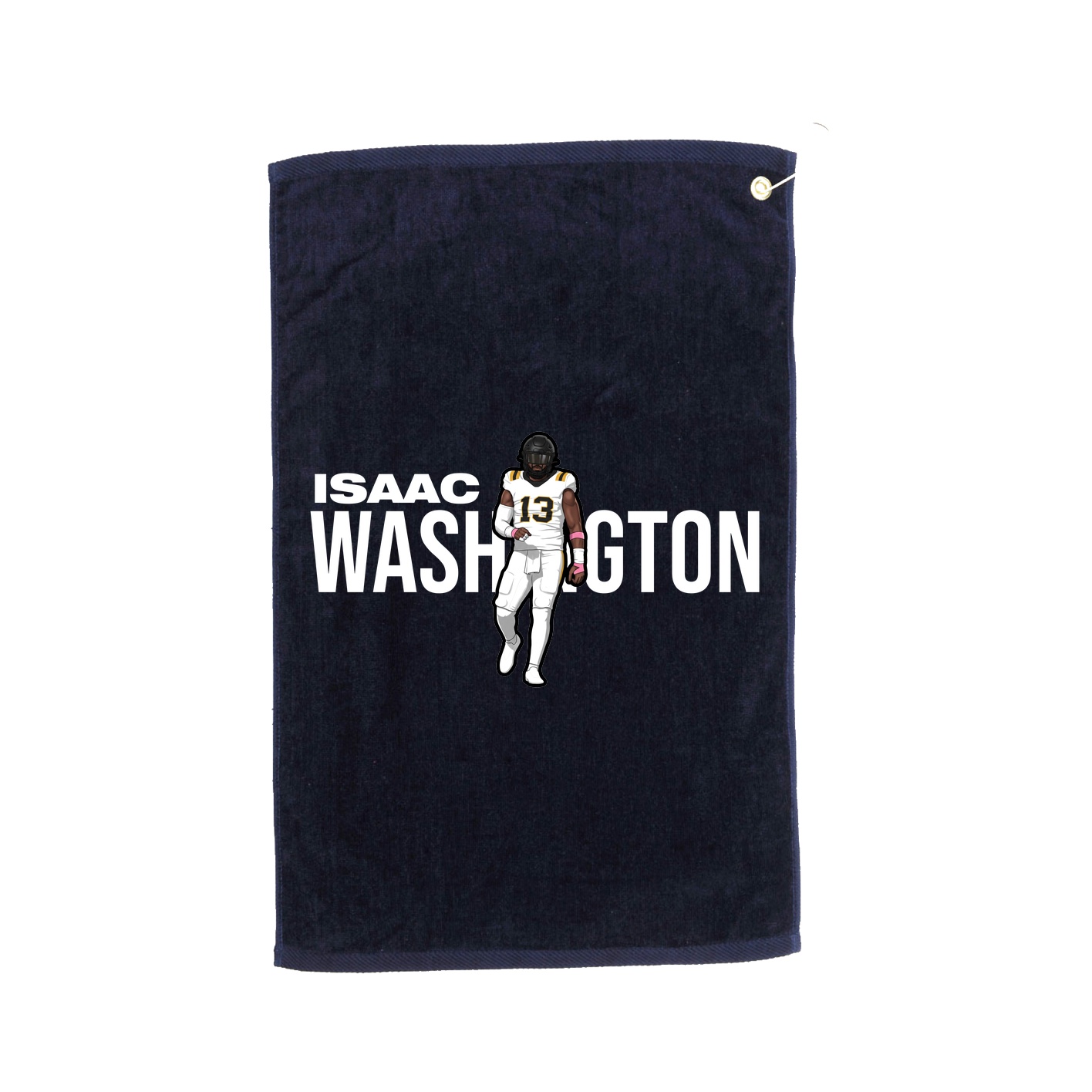 Golf Towel — Player Name in Navy