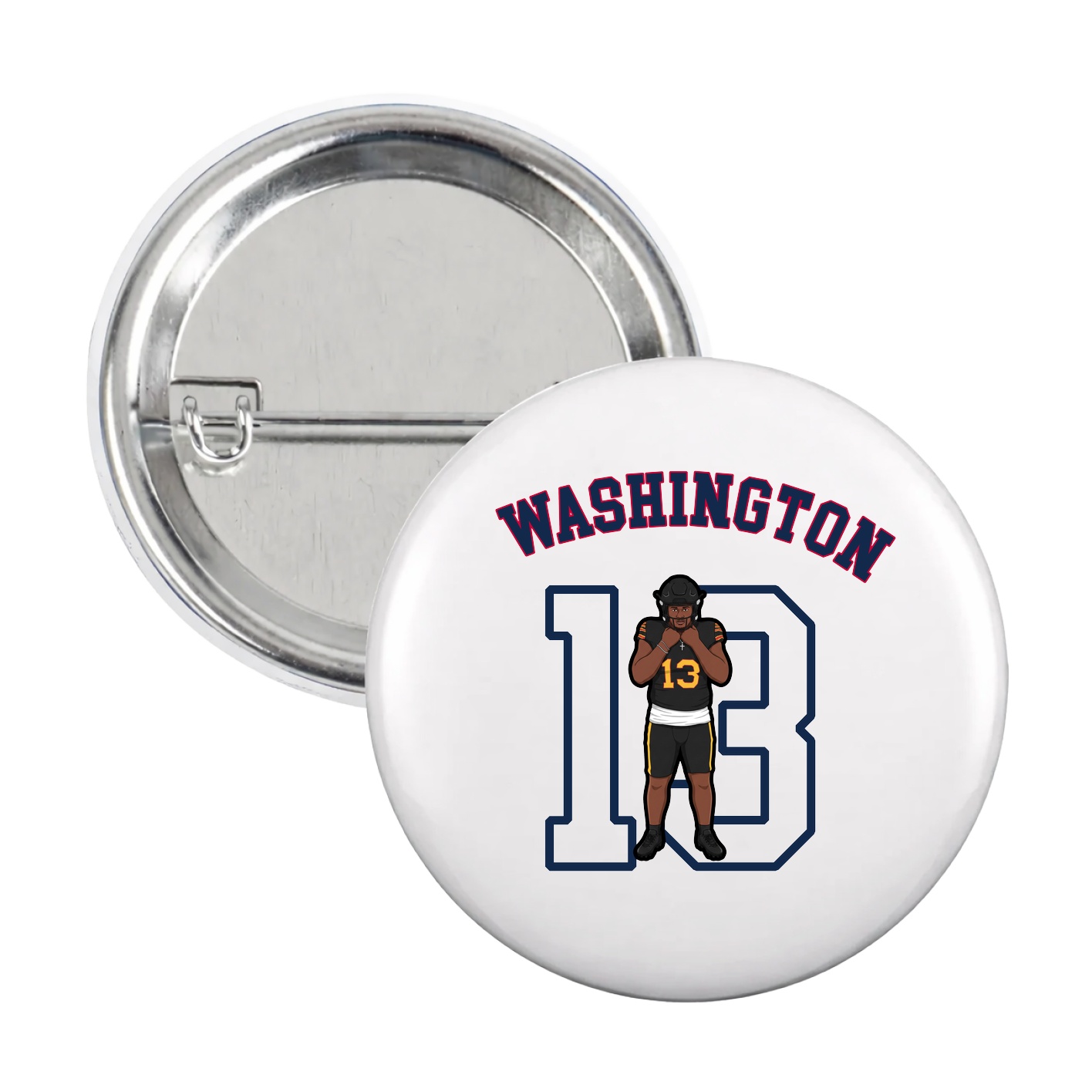 Game Day Button — Shirsey Arch in White