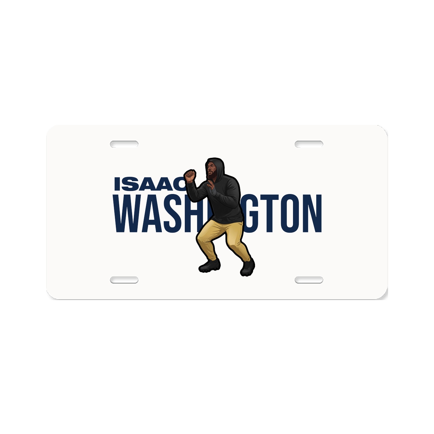 License Plate — Player Name in Classic