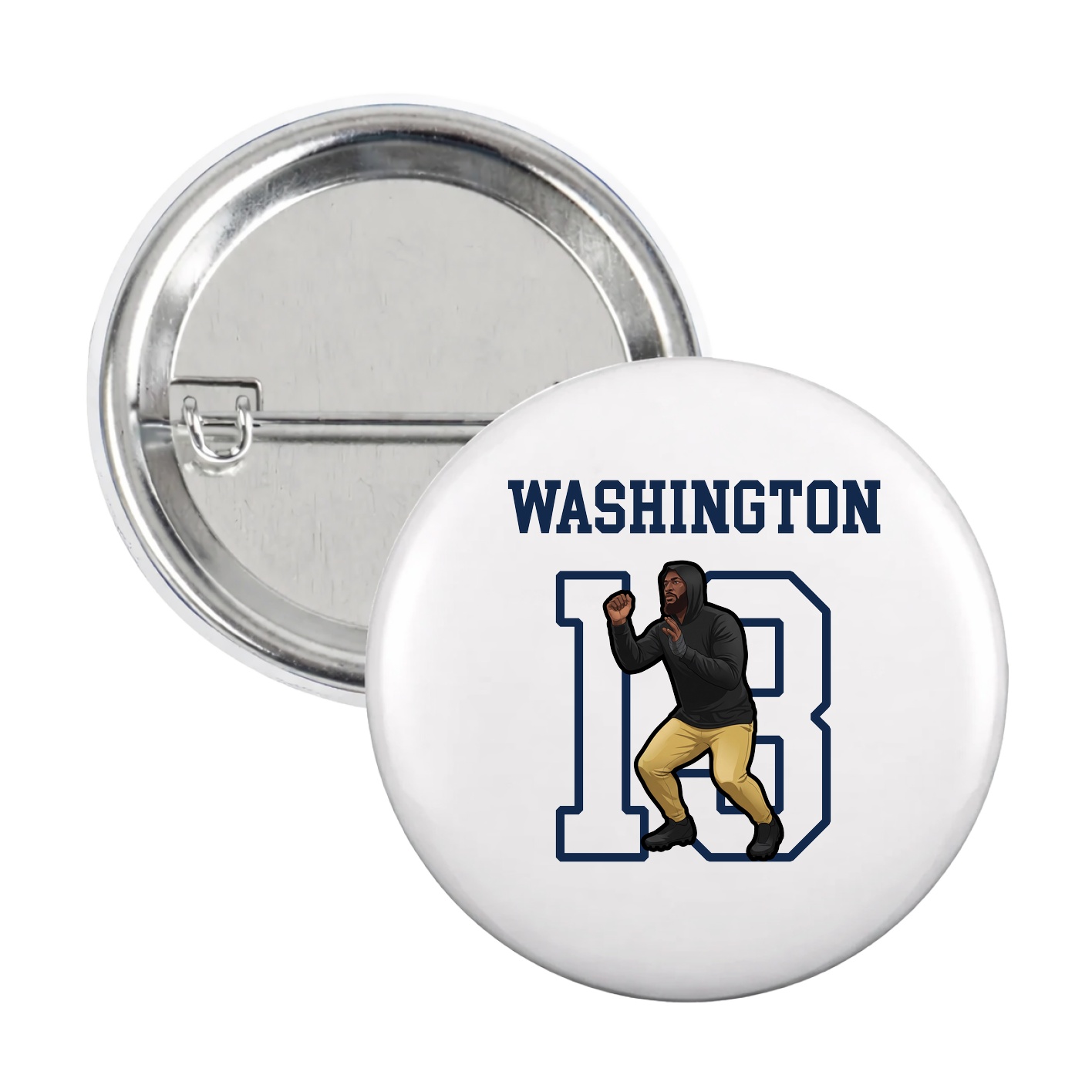 Game Day Button — Shirsey in White