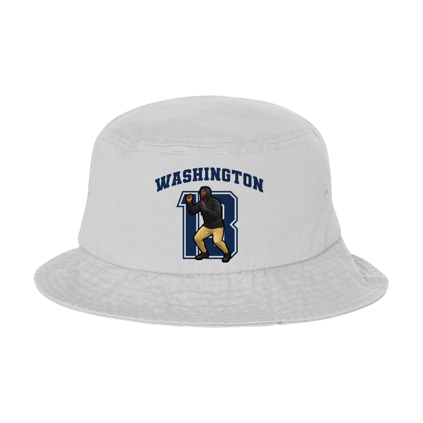 Bucket Cap — Number in White