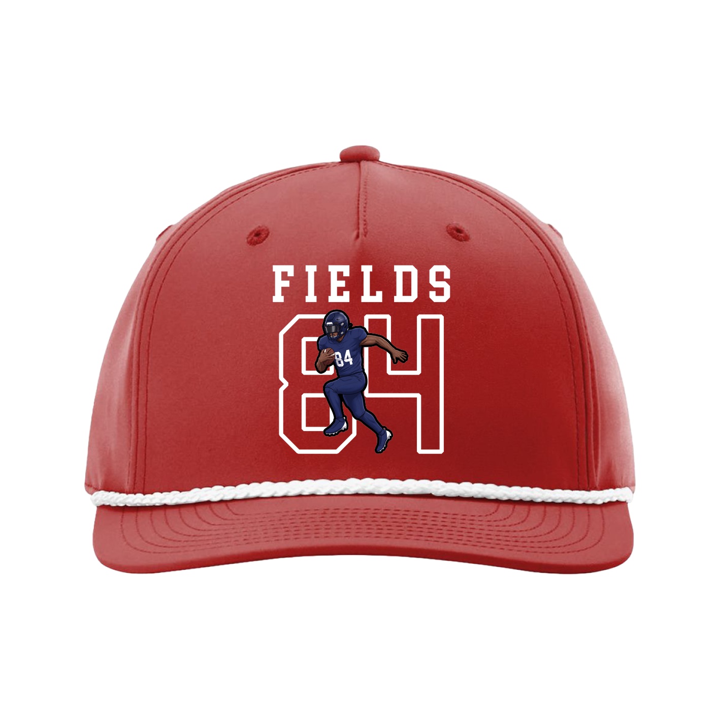 Five-Panel Classic Rope Cap — Shirsey in Red