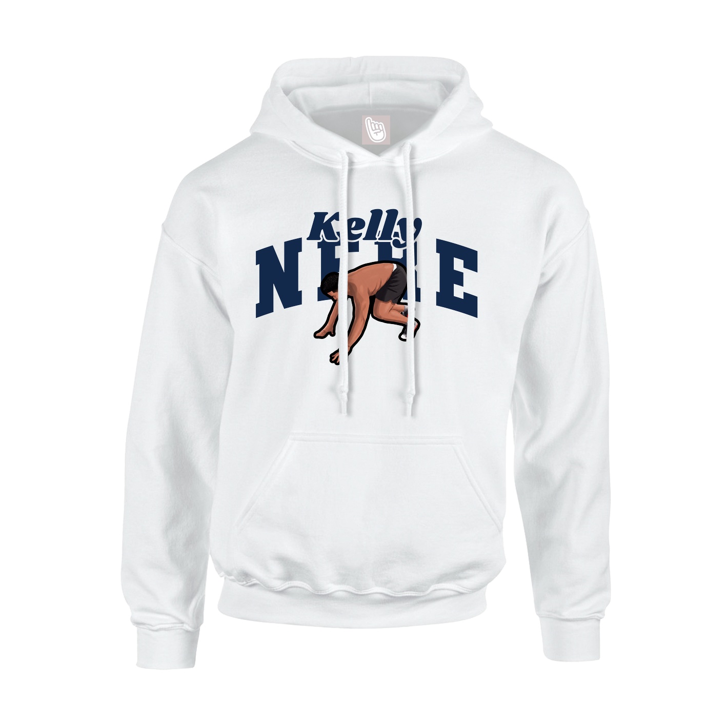 Hoodie — Signature Arch in White