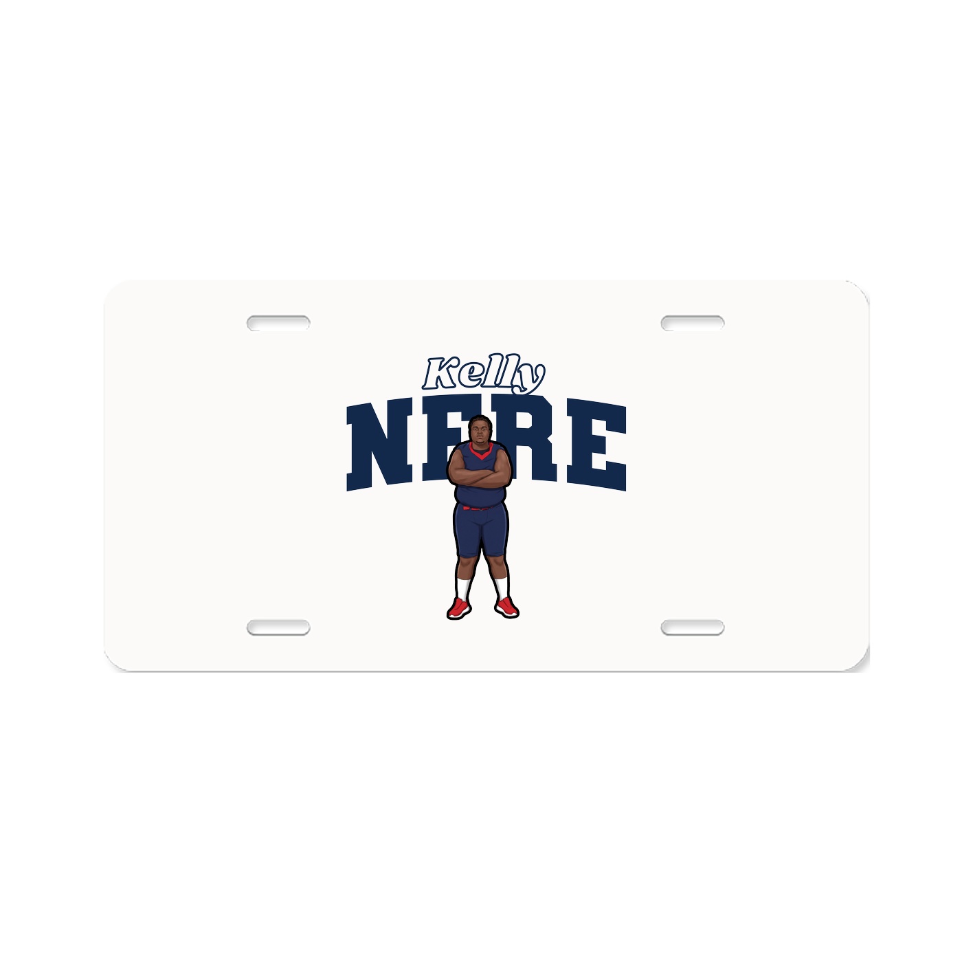 License Plate — Name Arch in Classic