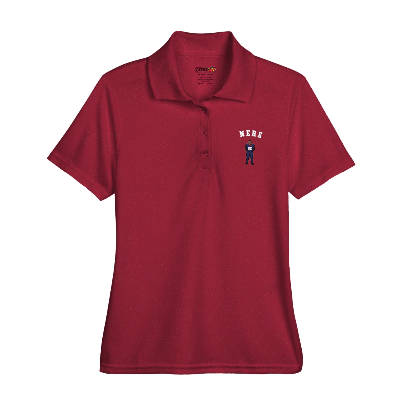 Womens Performance Polo — Shirsey Arch in Red