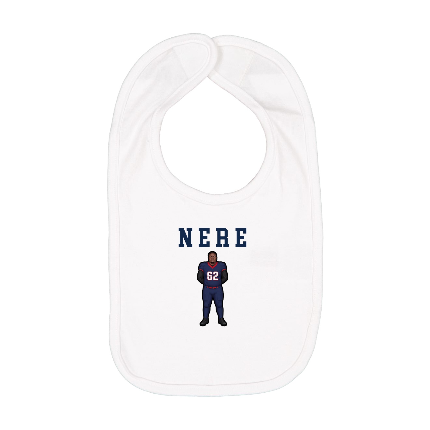 Infant Bib — Shirsey in White