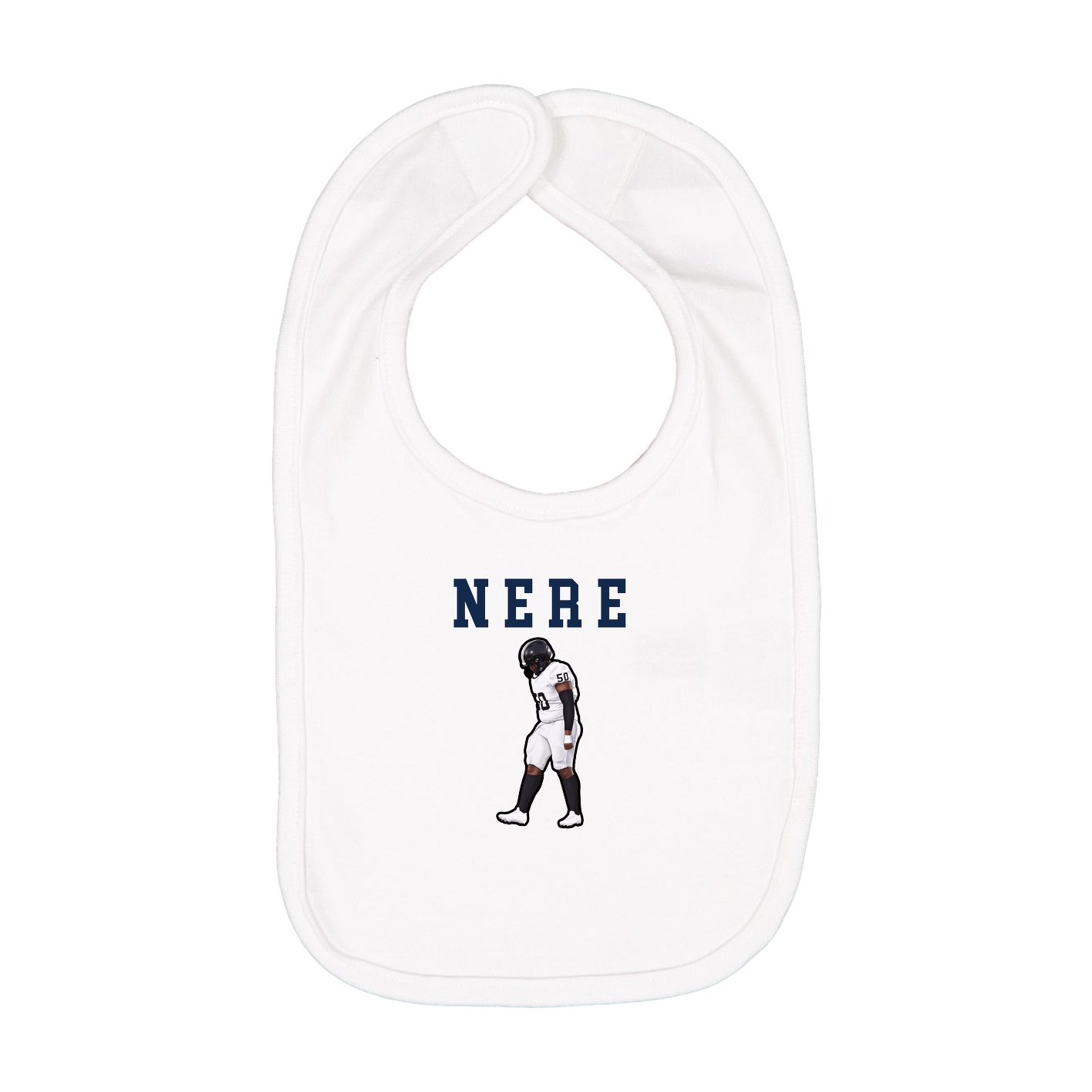 Infant Bib — Shirsey in White