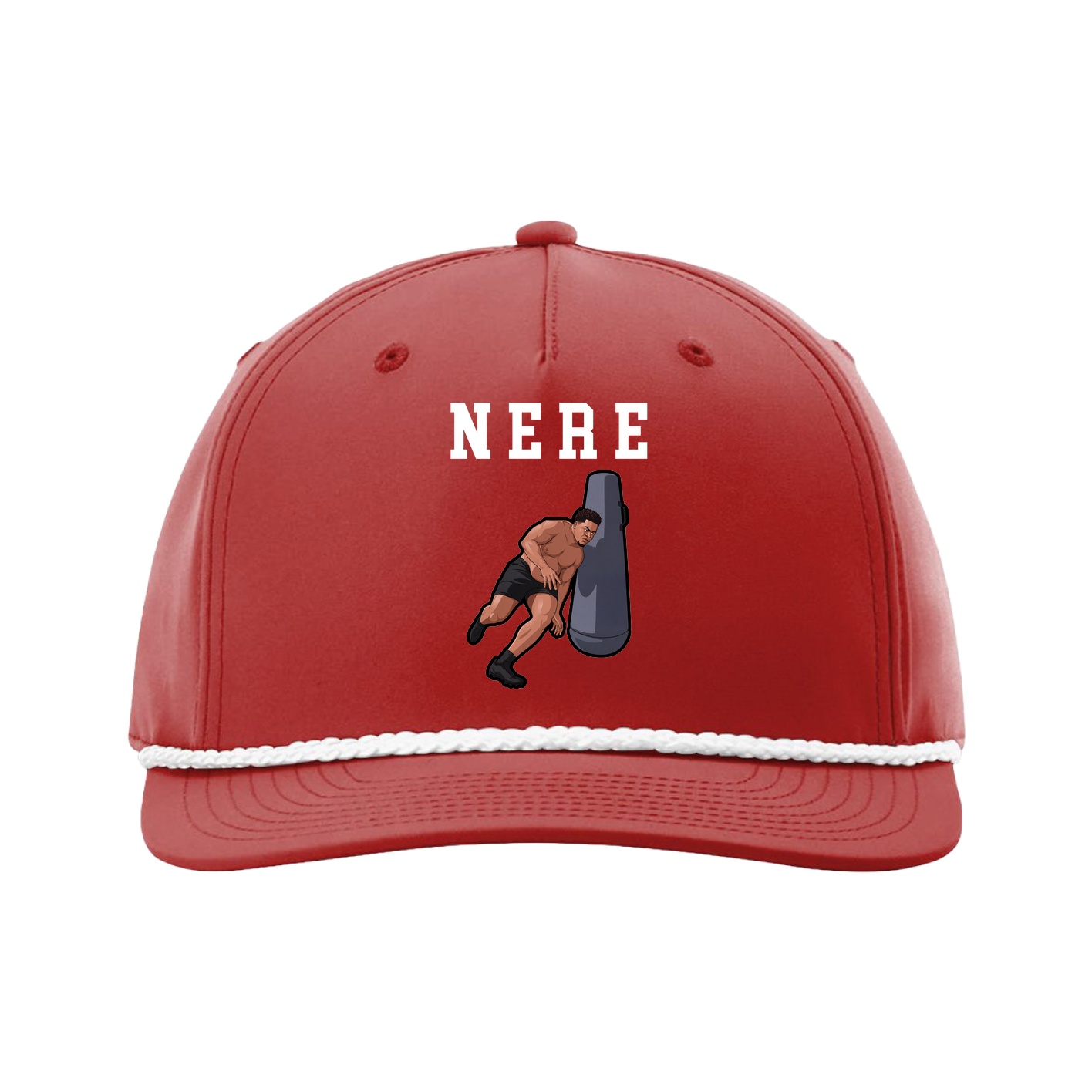 Five-Panel Classic Rope Cap — Shirsey in Red
