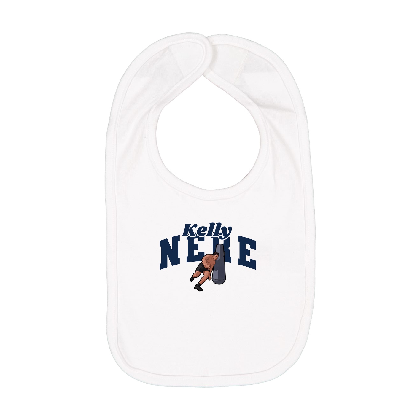 Infant Bib — Signature Arch in White