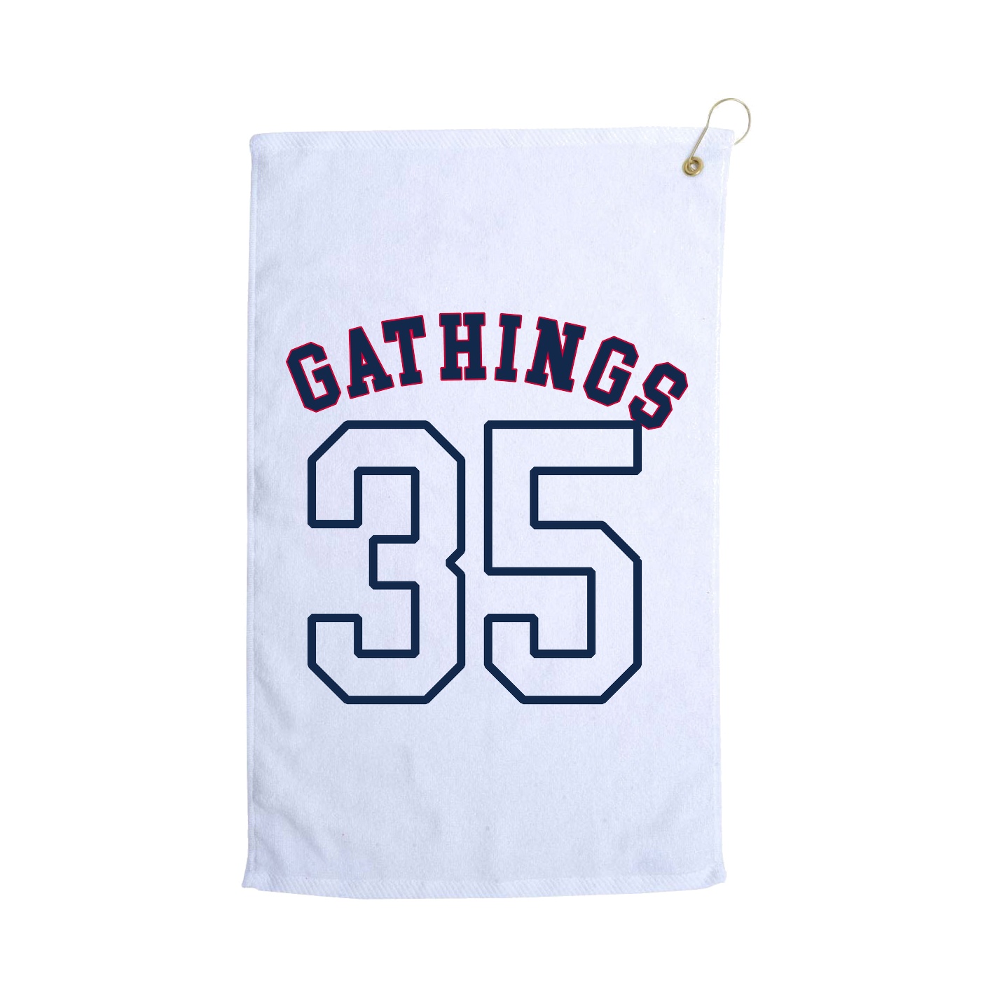 Golf Towel — Shirsey Arch in White