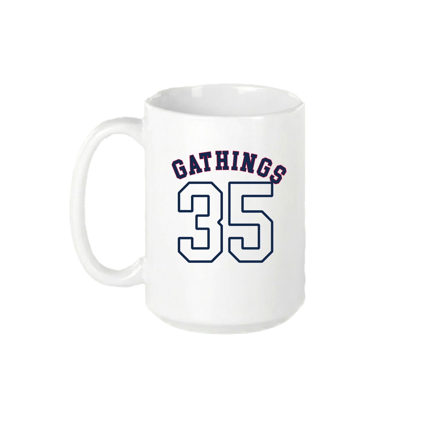 15oz Coffee Mug — Shirsey Arch in White