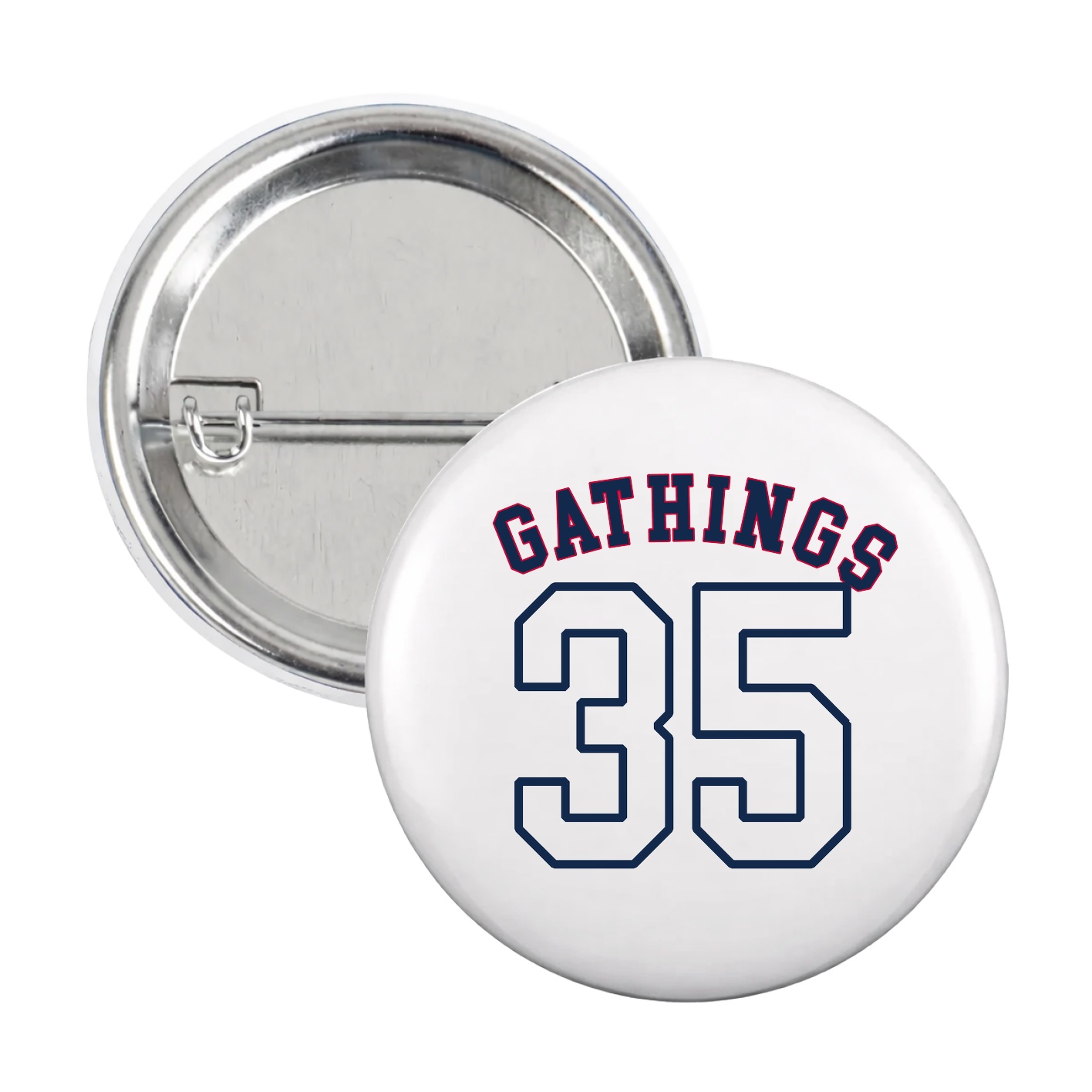 Game Day Button — Shirsey Arch in White