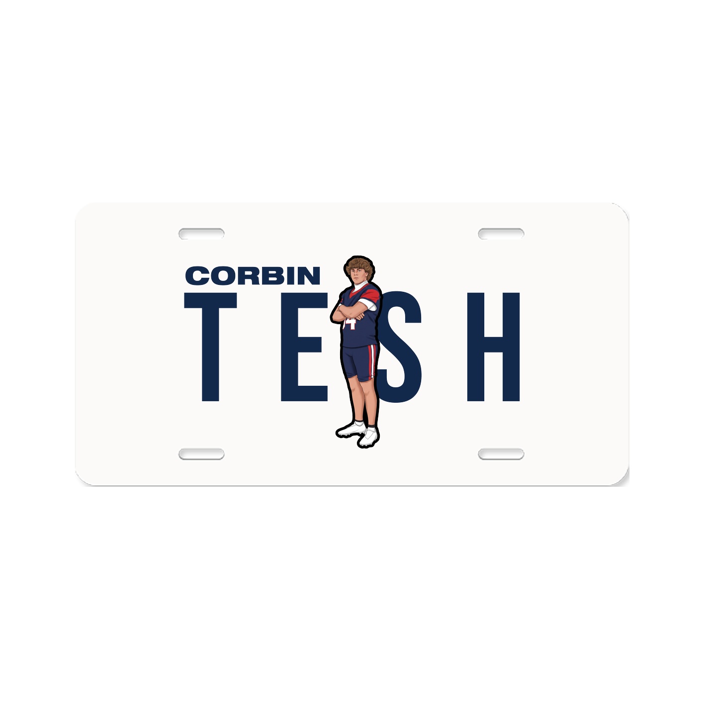 License Plate — Player Name in Classic