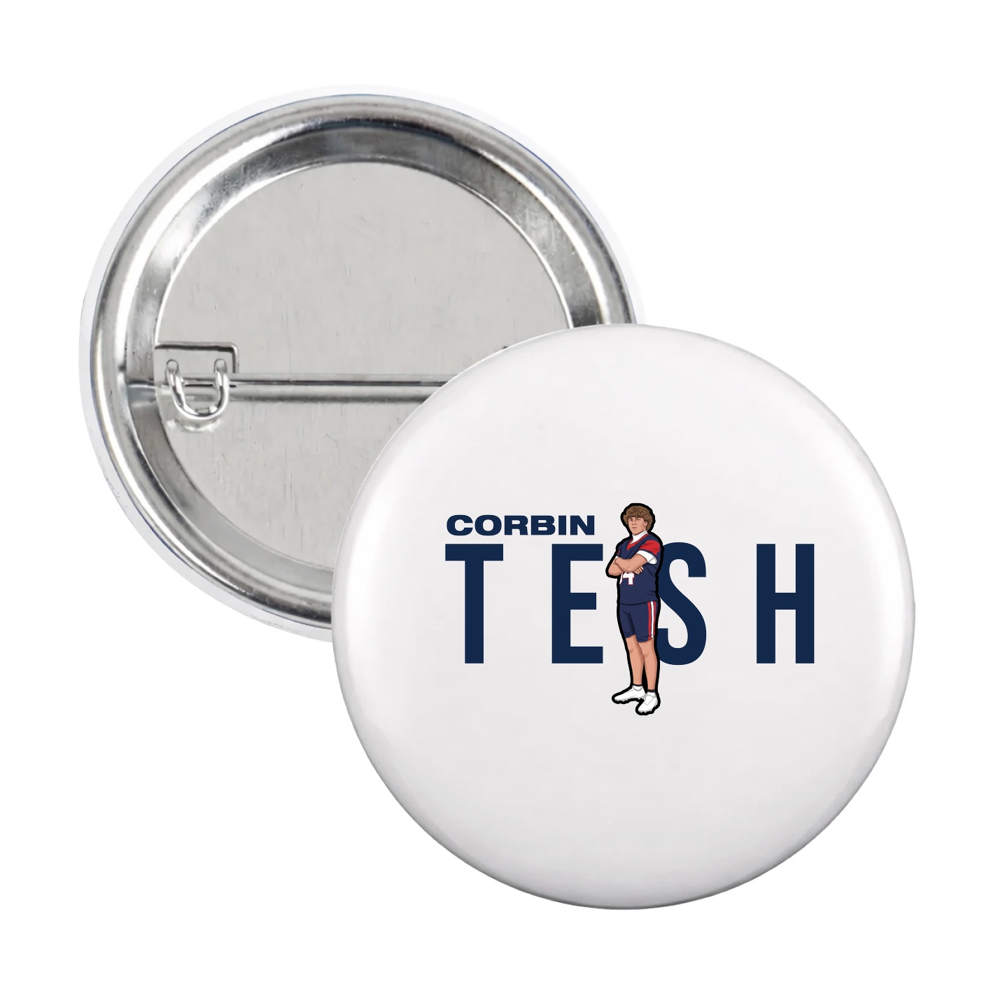 Game Day Button — Player Name in White