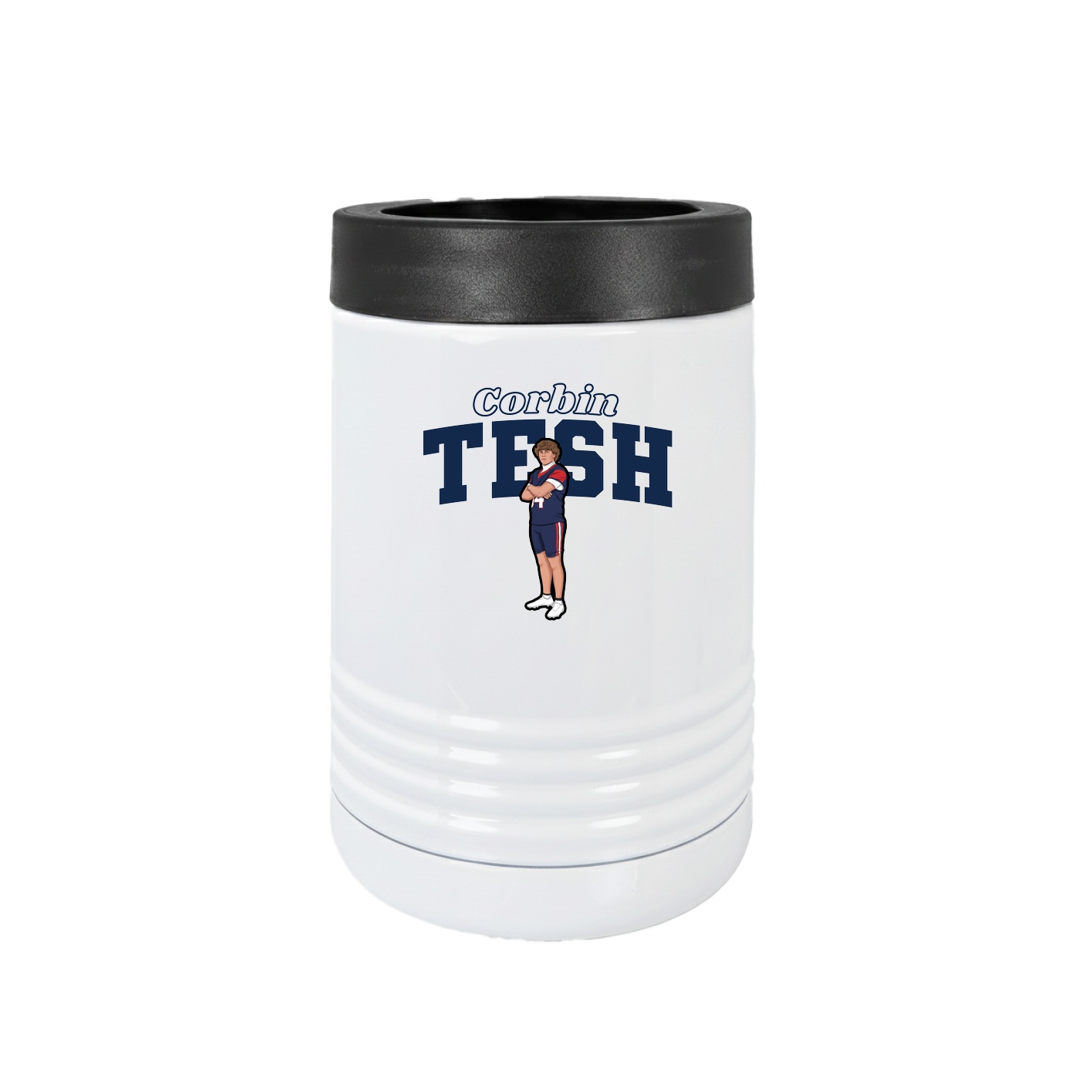 Beverage Holder — Name Arch in White