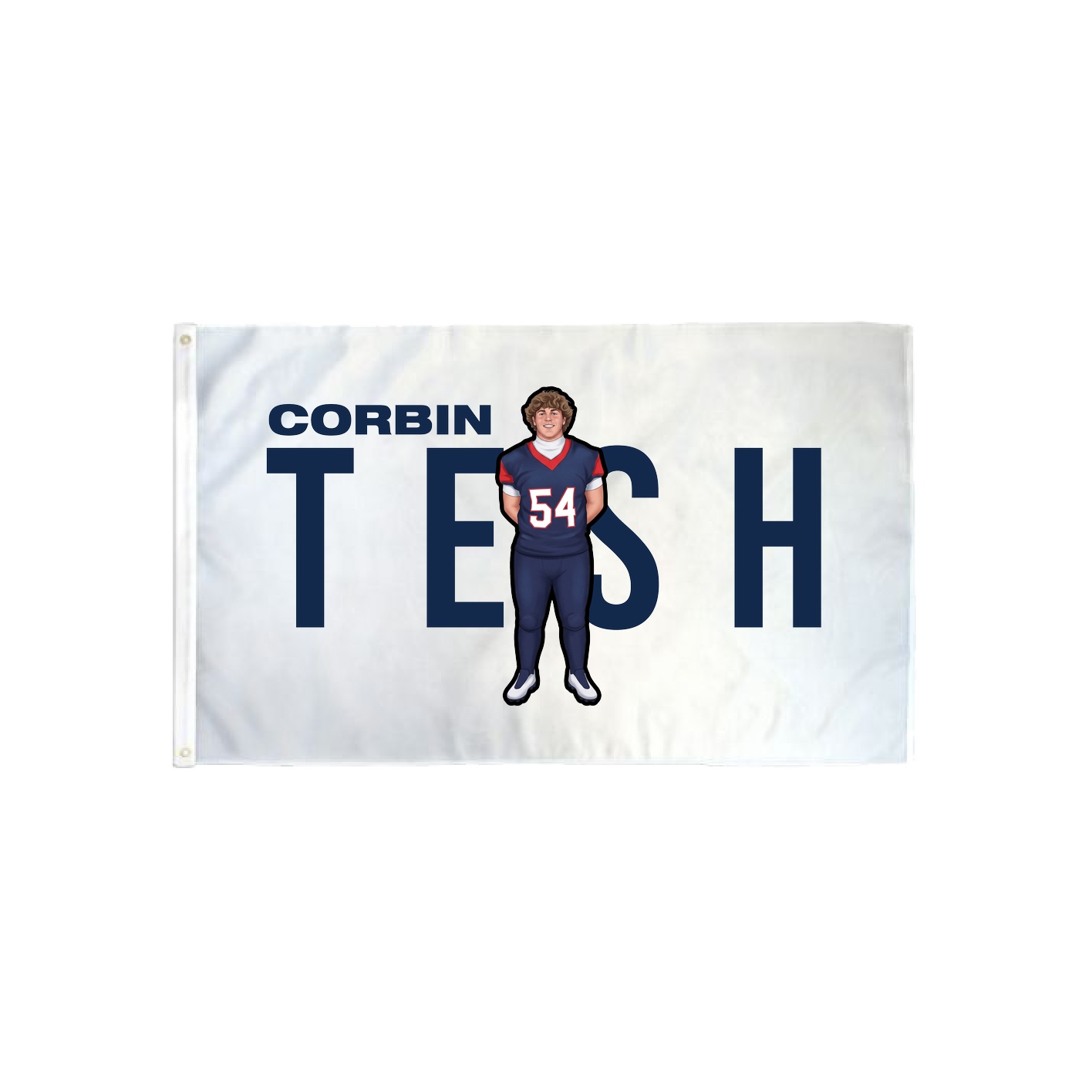 3x5 Flag — Player Name in Classic