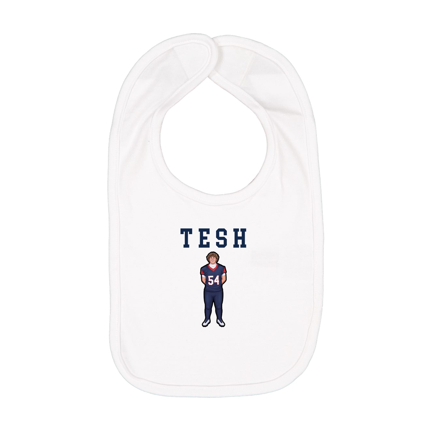 Infant Bib — Shirsey in White