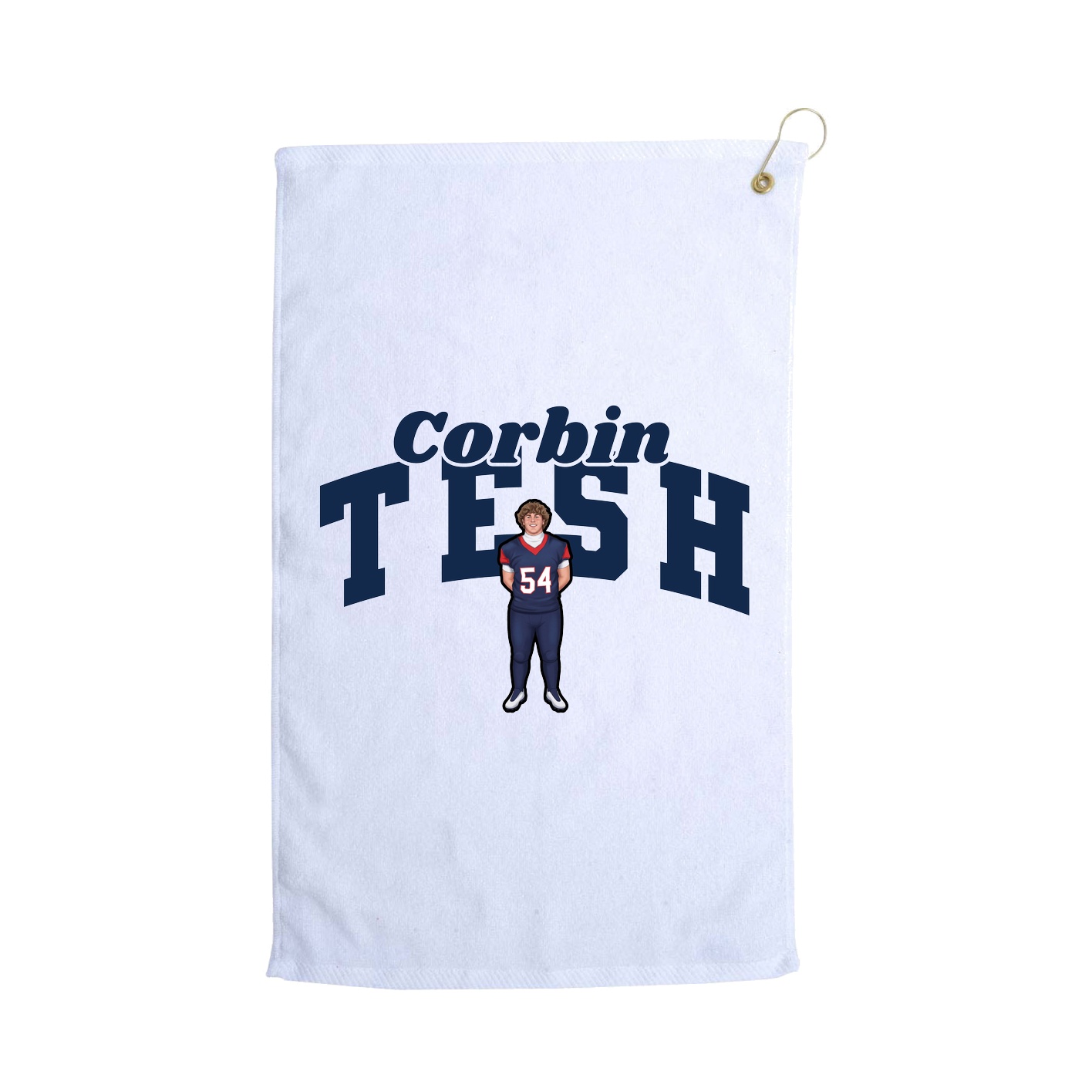 Golf Towel — Signature Arch in White
