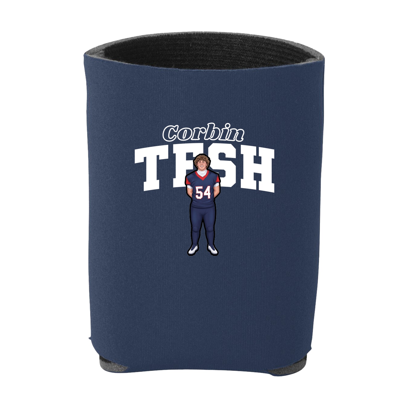 Can Holder — Name Arch in Navy