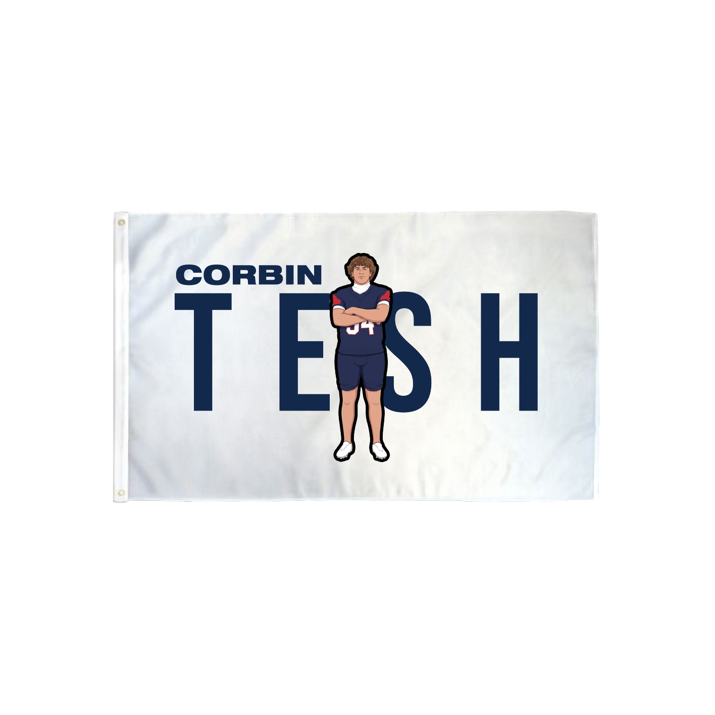 3x5 Flag — Player Name in Classic