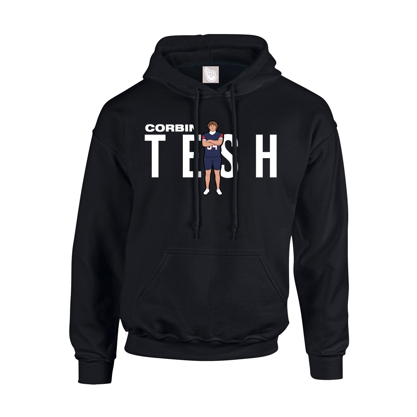 Hoodie — Player Name in Black