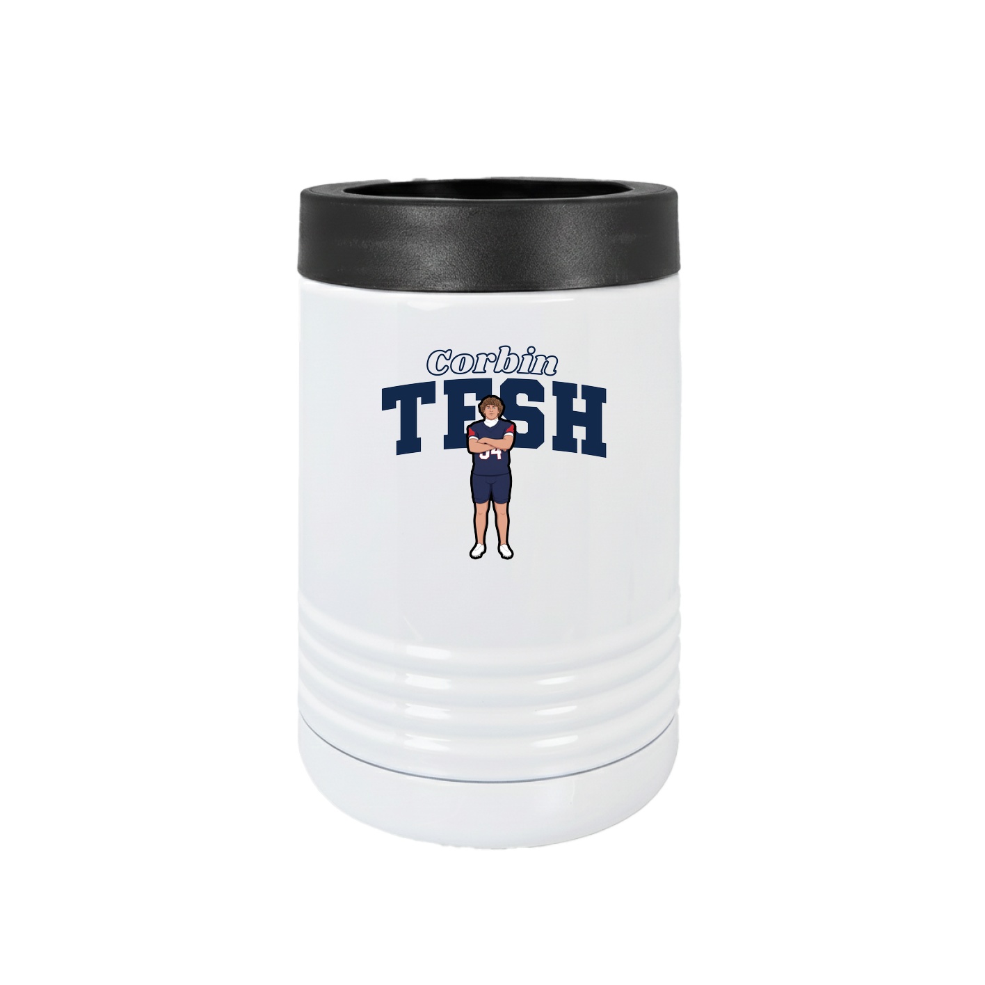 Beverage Holder — Name Arch in White