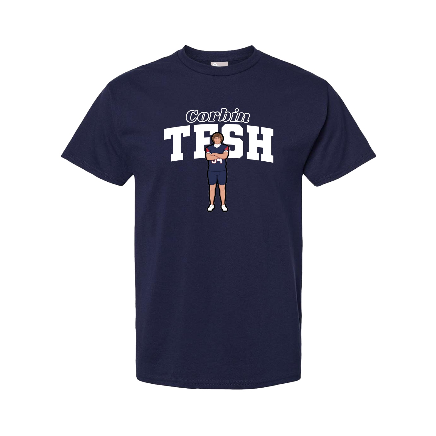 Tee — Name Arch in Navy