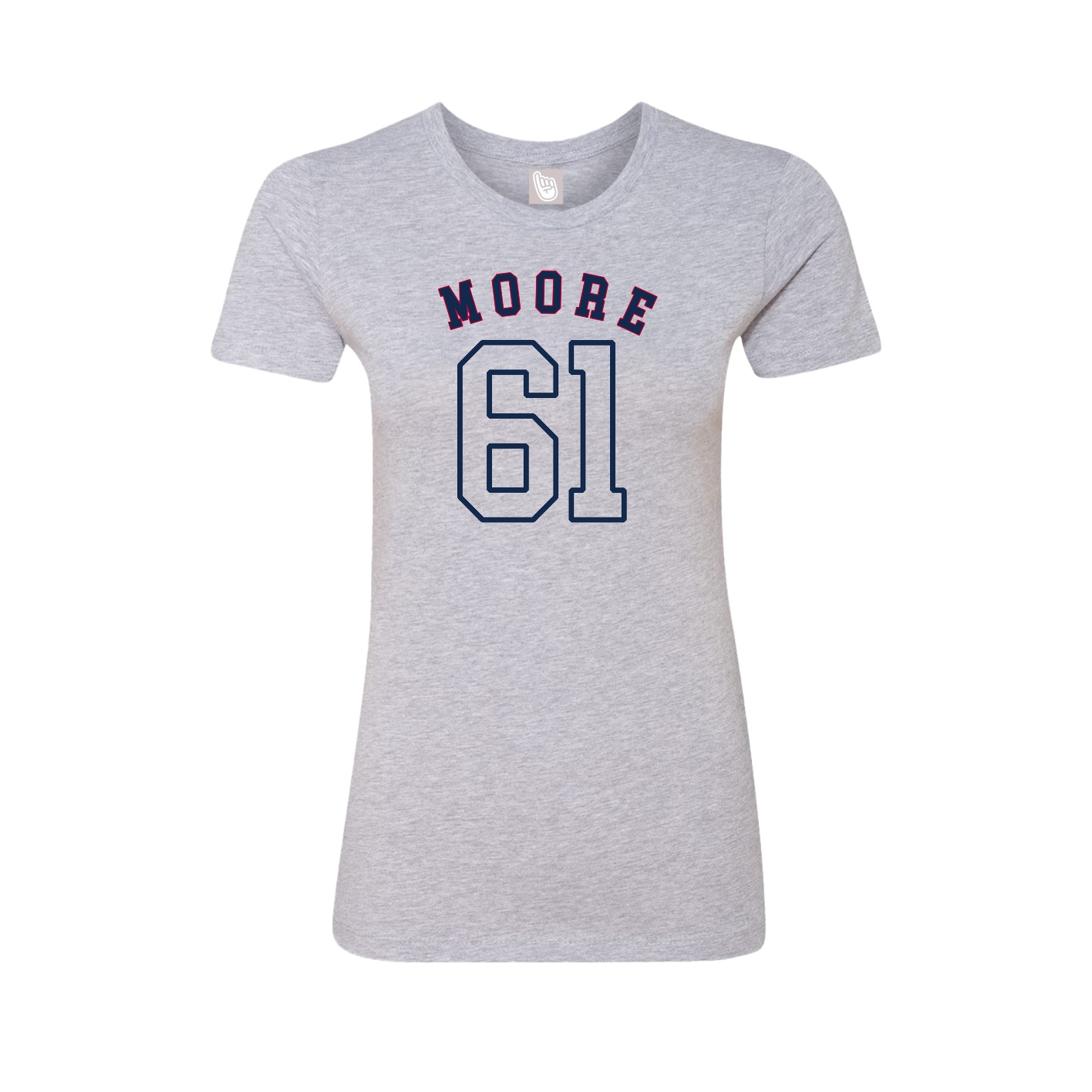 Fitted Women's Tee — Shirsey Arch in Grey