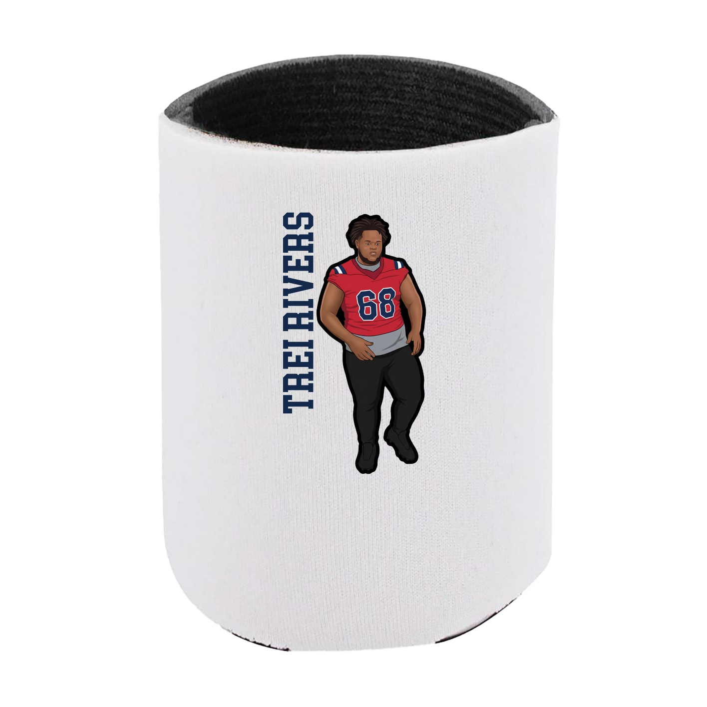 Can Holder — Name Vertical in White