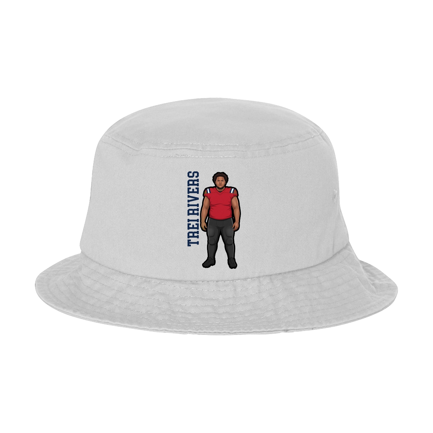 Bucket Cap — Name Vertical in White
