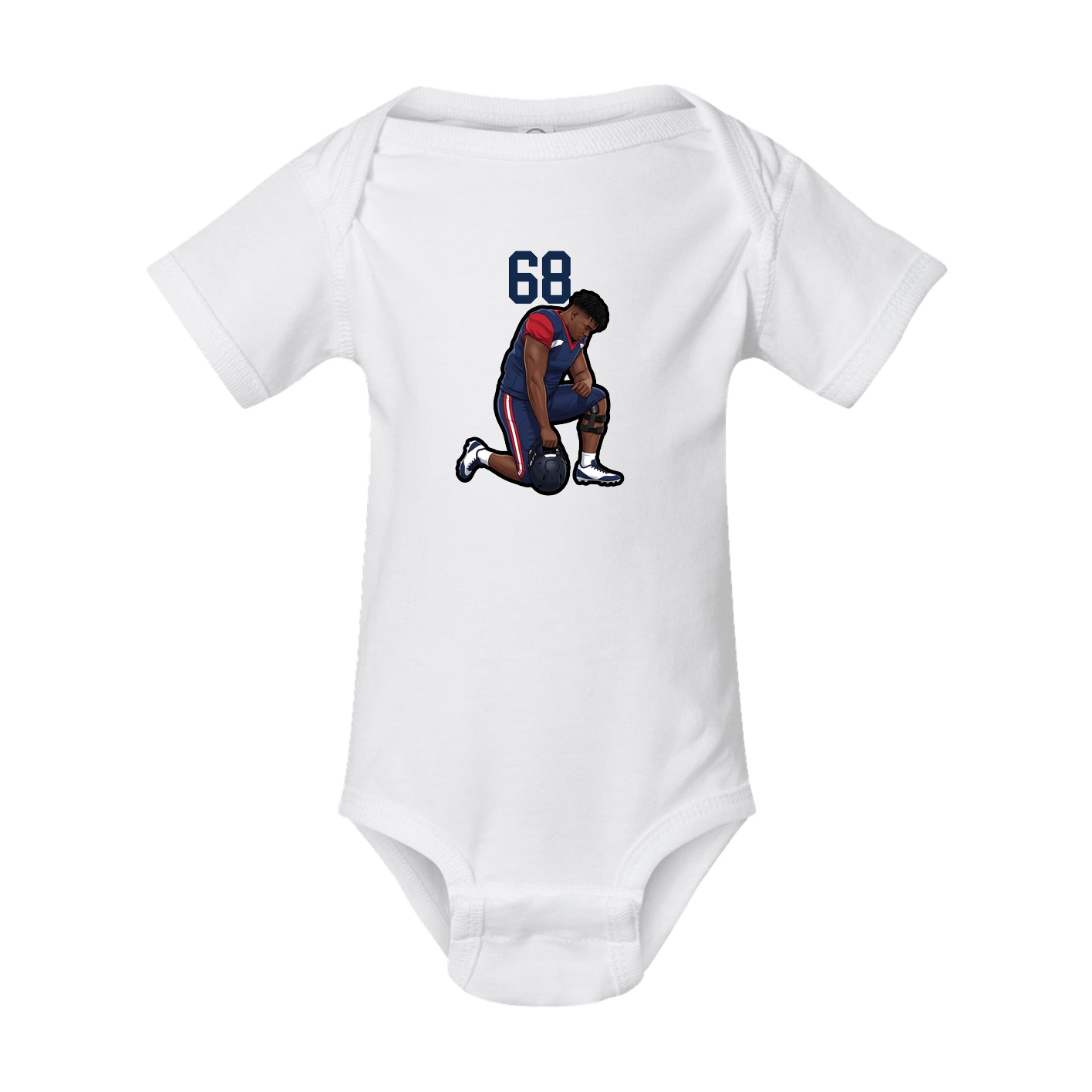 Baby Onesie — Number Top in White