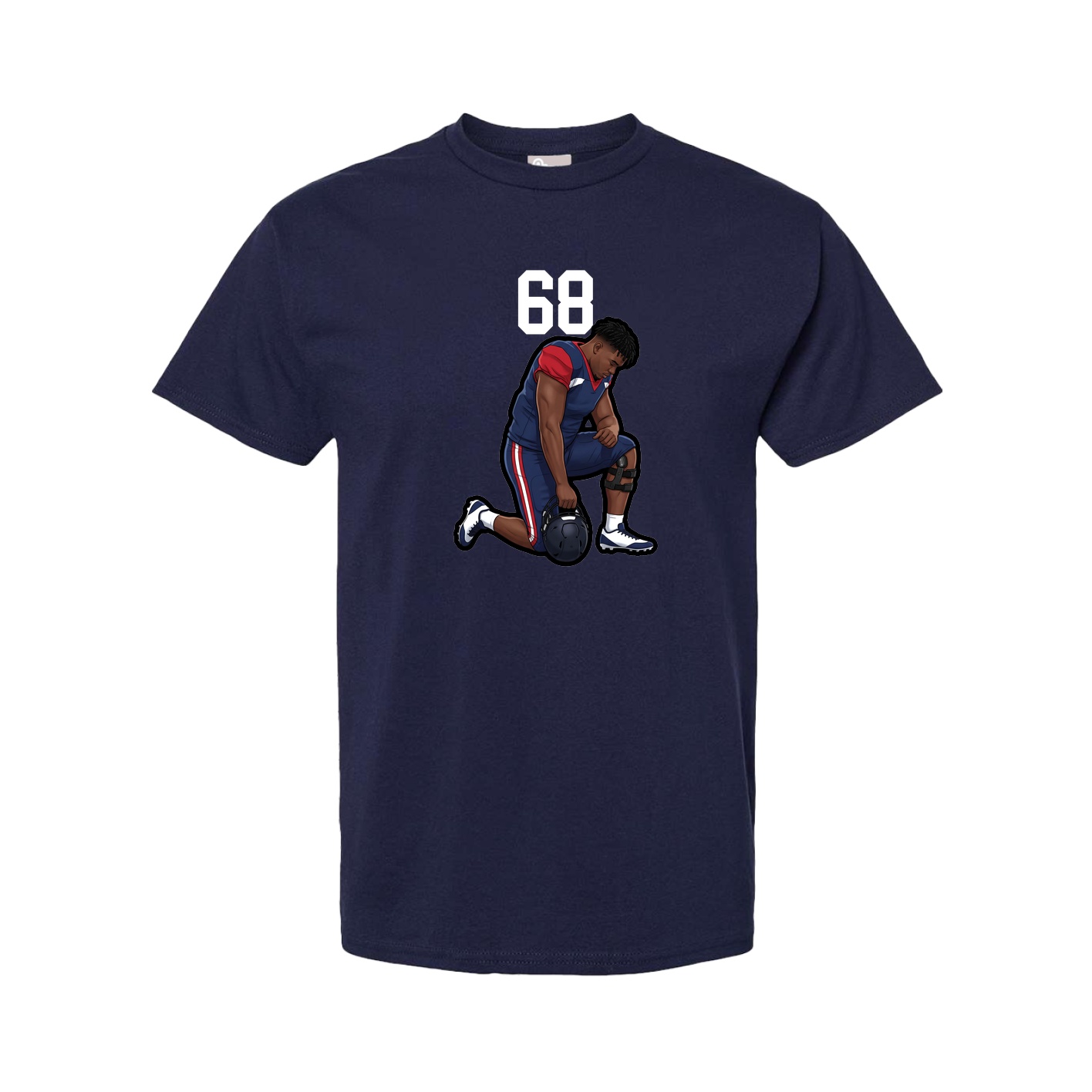 Tee — Number Top in Navy