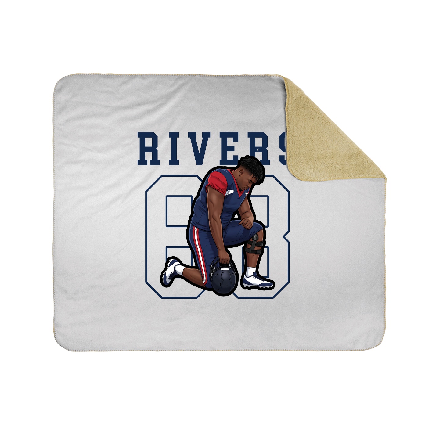 50x60 Sherpa Lined Throw Blanket