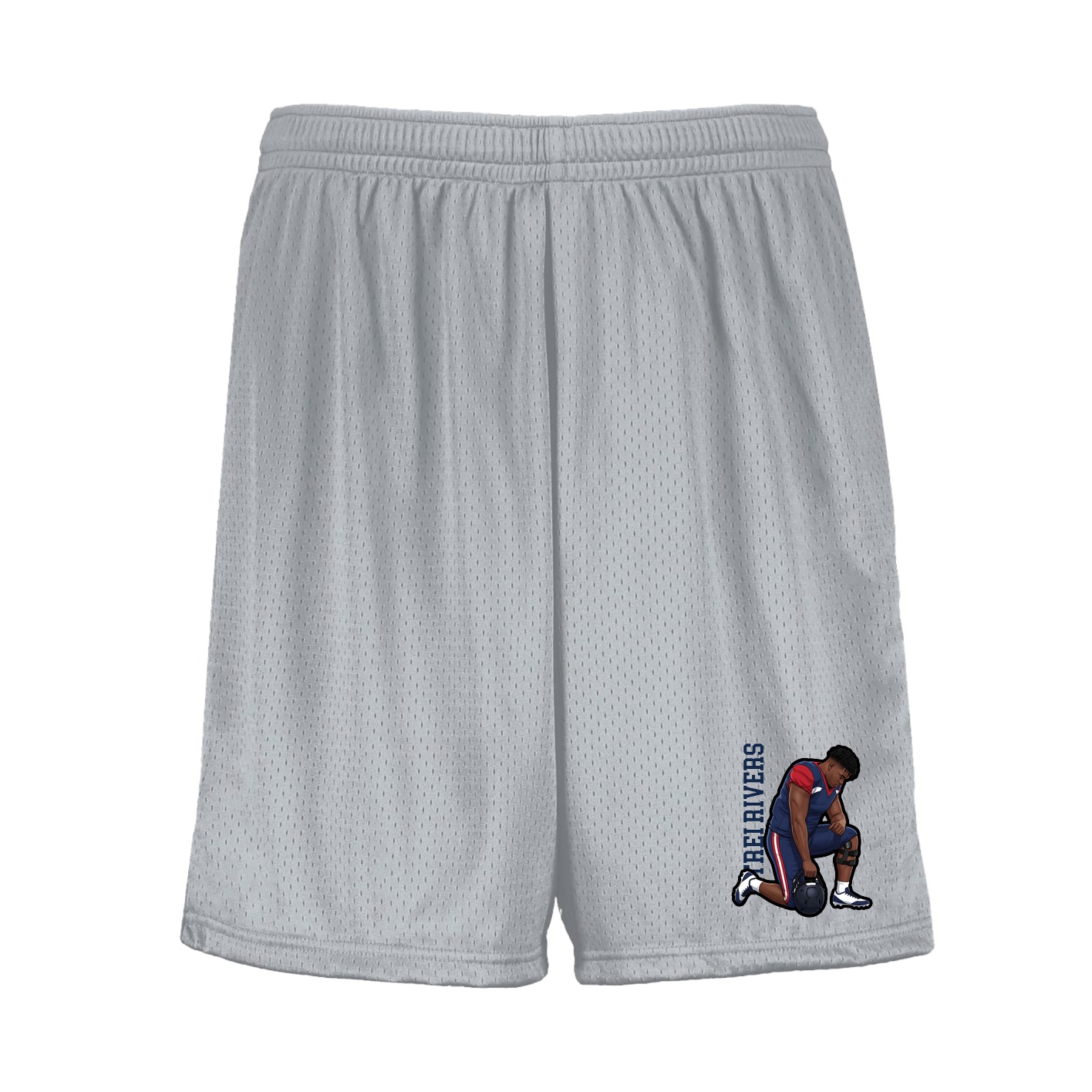 Shorts — Name Vertical in Silver